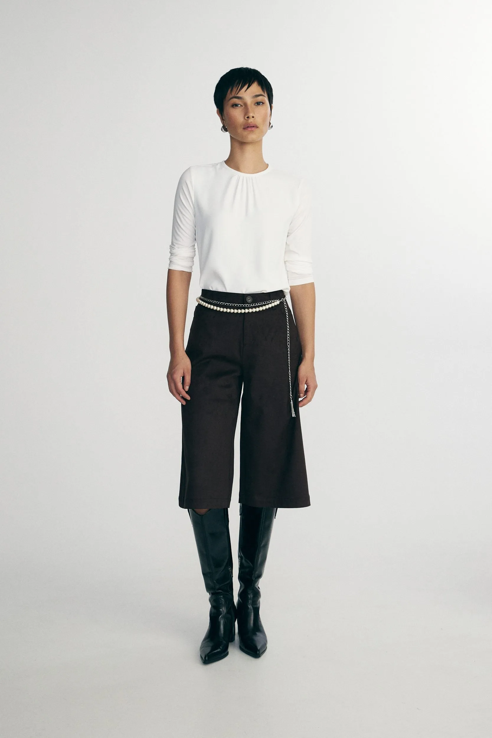 Flowy long-sleeve top sold by Tristan Style product image thumbnail 3