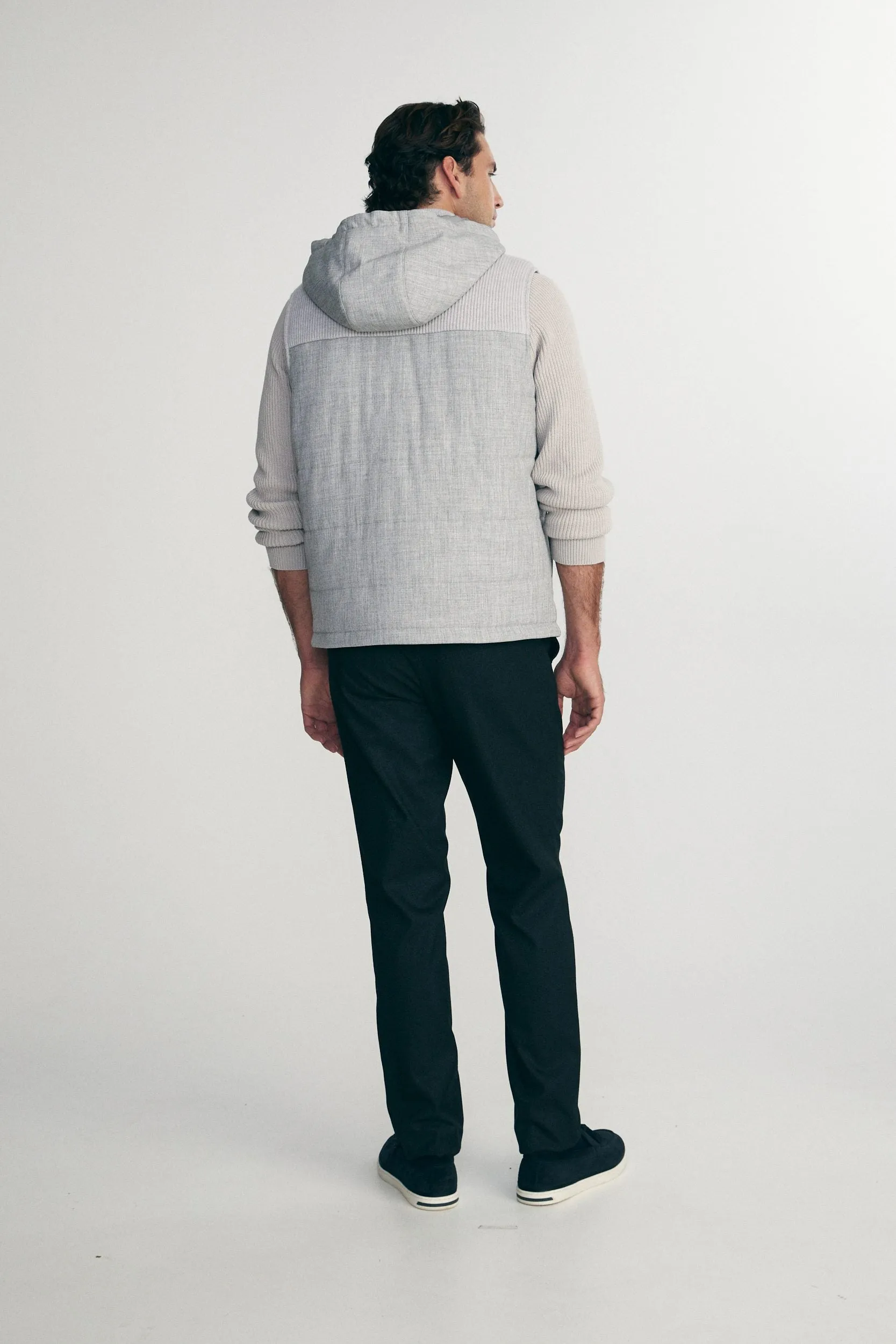 Quilted vest with hood sold by Tristan Style product image thumbnail 2