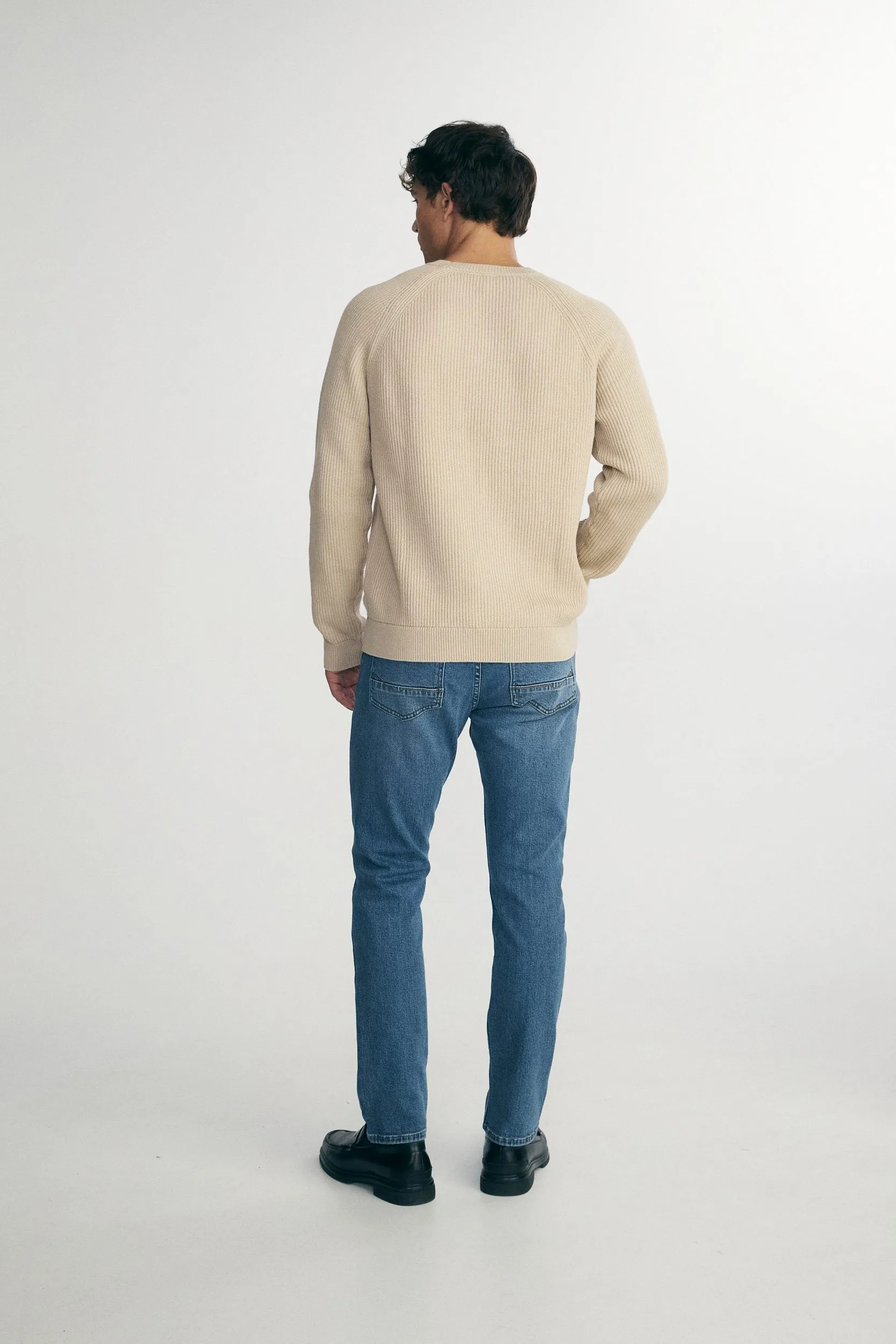 Solid crew neck raglan sweater sold by Tristan Style product image thumbnail 5