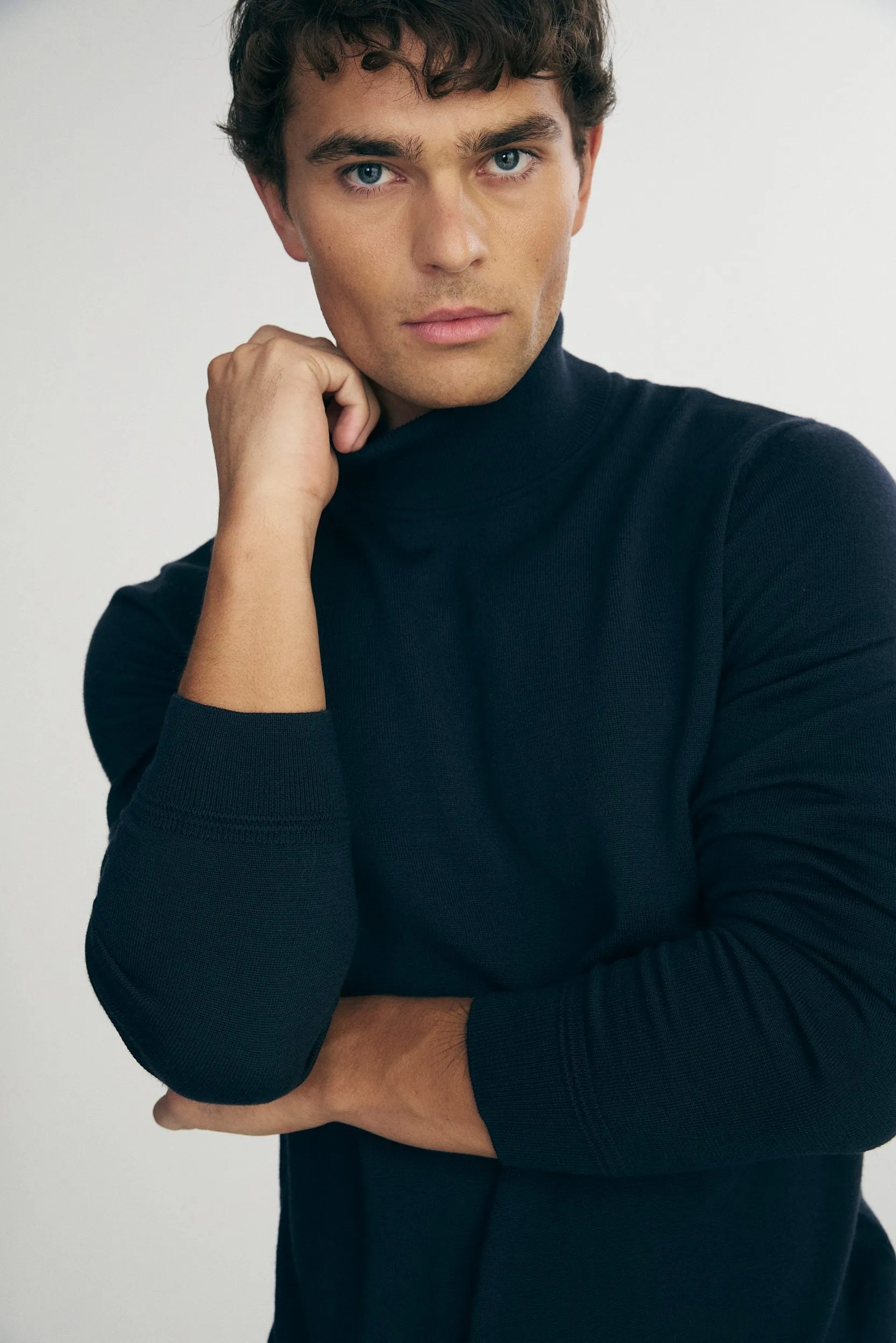 Merino wool turtle neck sweater sold by Tristan Style product image thumbnail 5