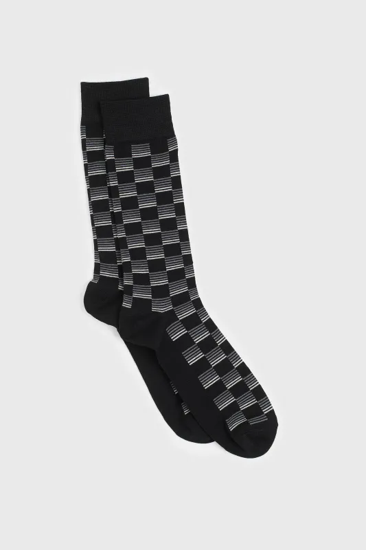 Square-pattern socks sold by Tristan Style