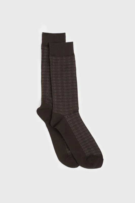 Dotted striped socks sold by Tristan Style