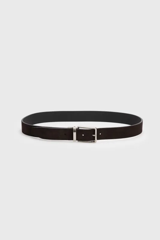 Reversible suede and leather belt sold by Tristan Style