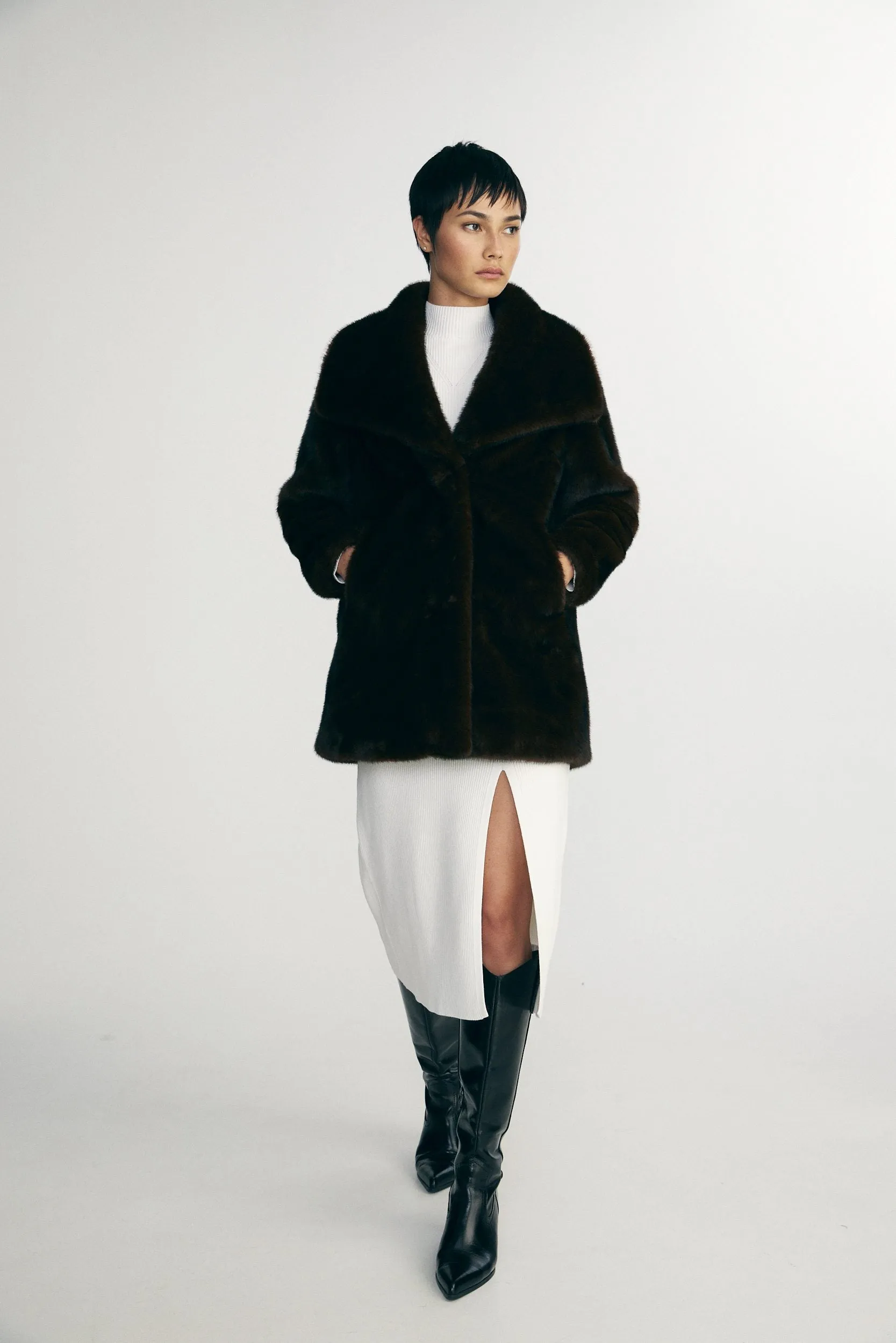 Faux Fur Coat sold by Tristan Style product image thumbnail 4