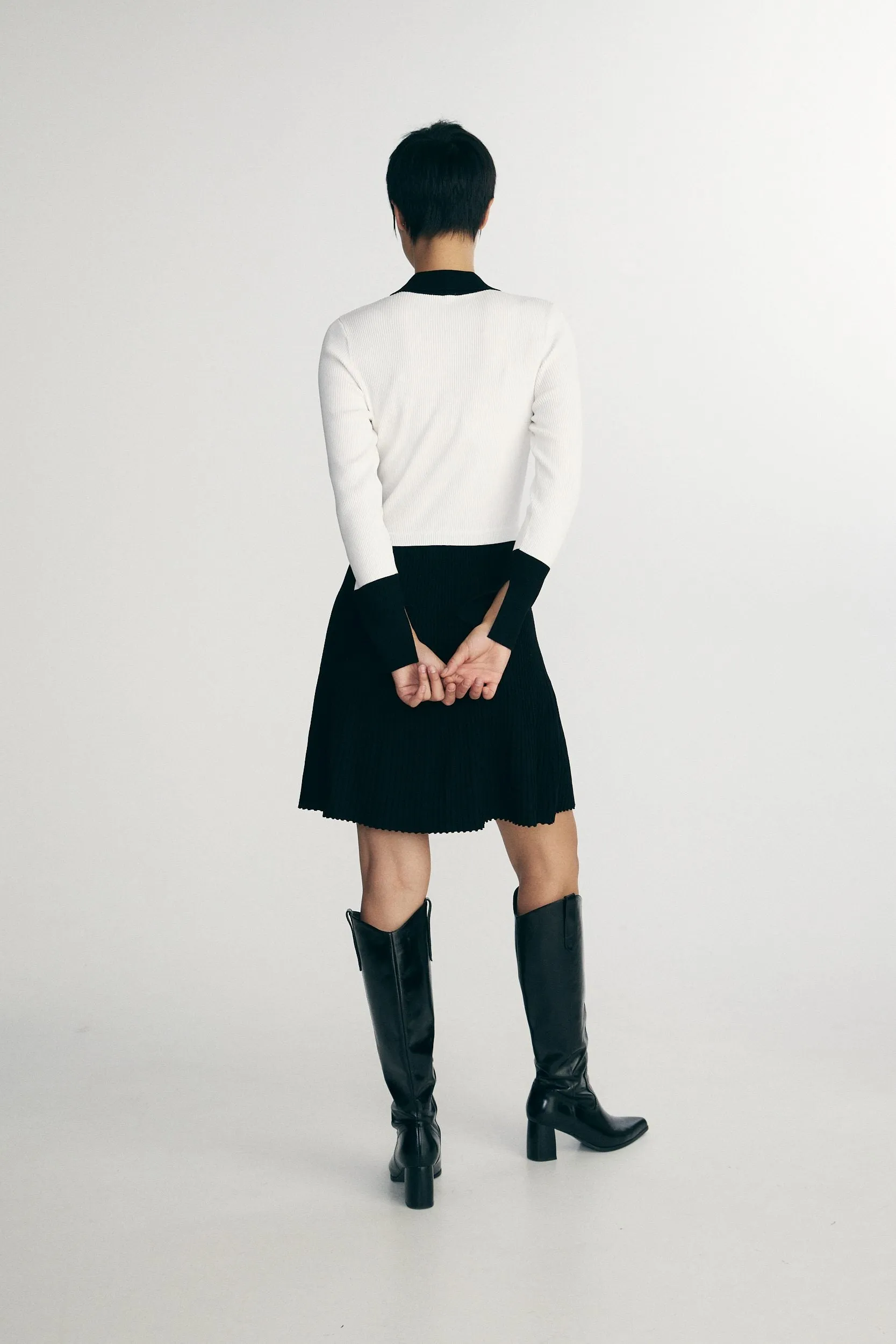 Fit & flare ribbed dress sold by Tristan Style product image thumbnail 2