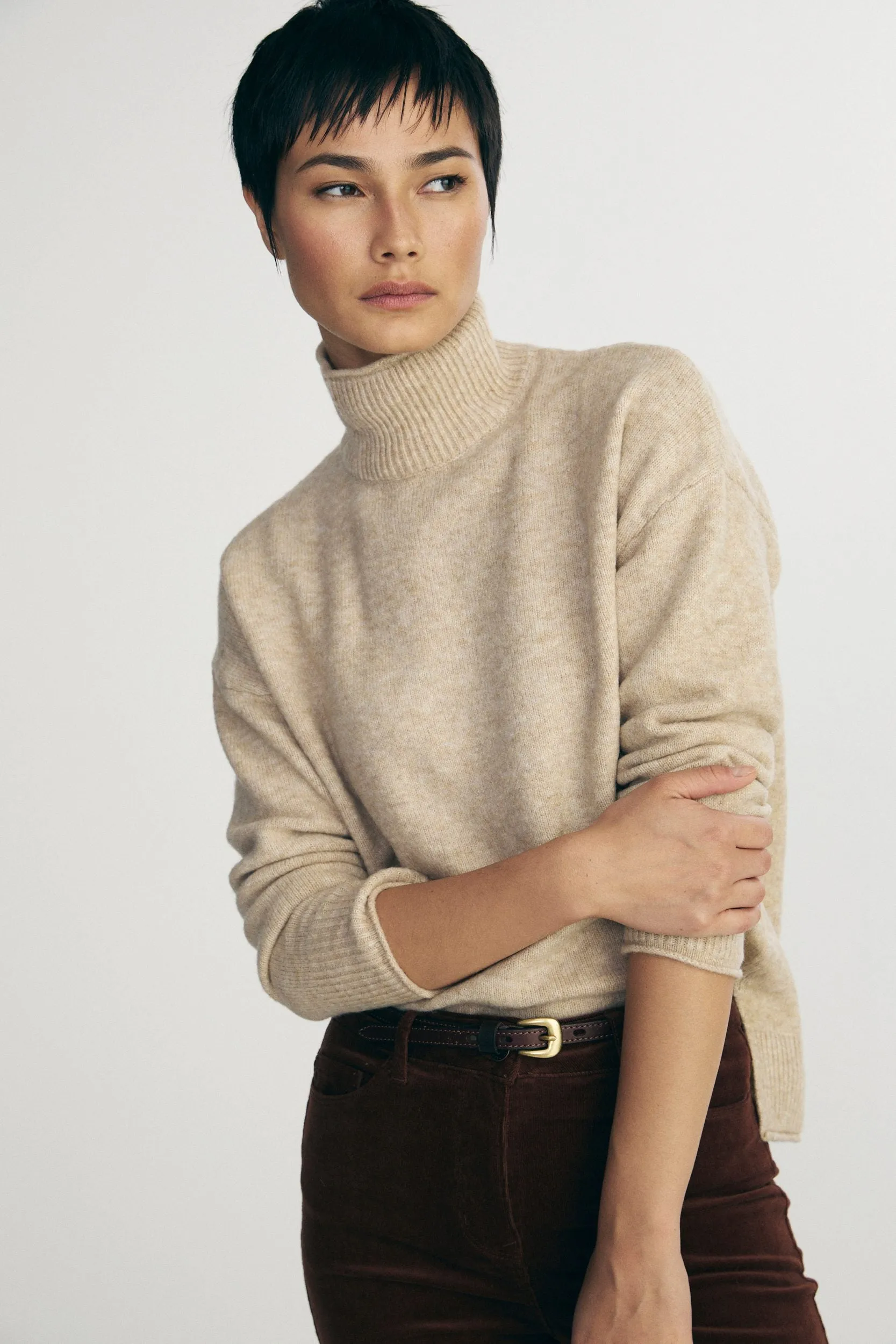 Mock neck sweater sold by Tristan Style product image thumbnail 3
