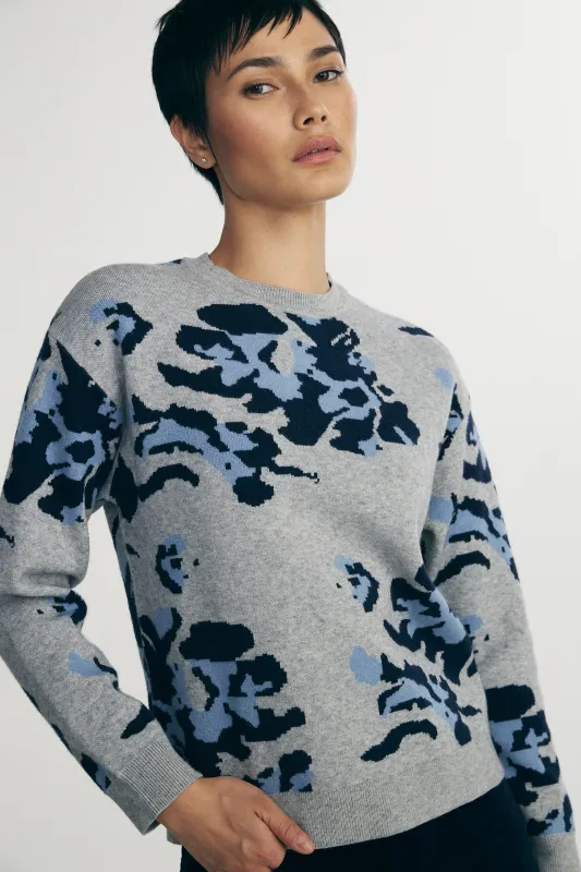 Flower jacquard sweater sold by Tristan Style