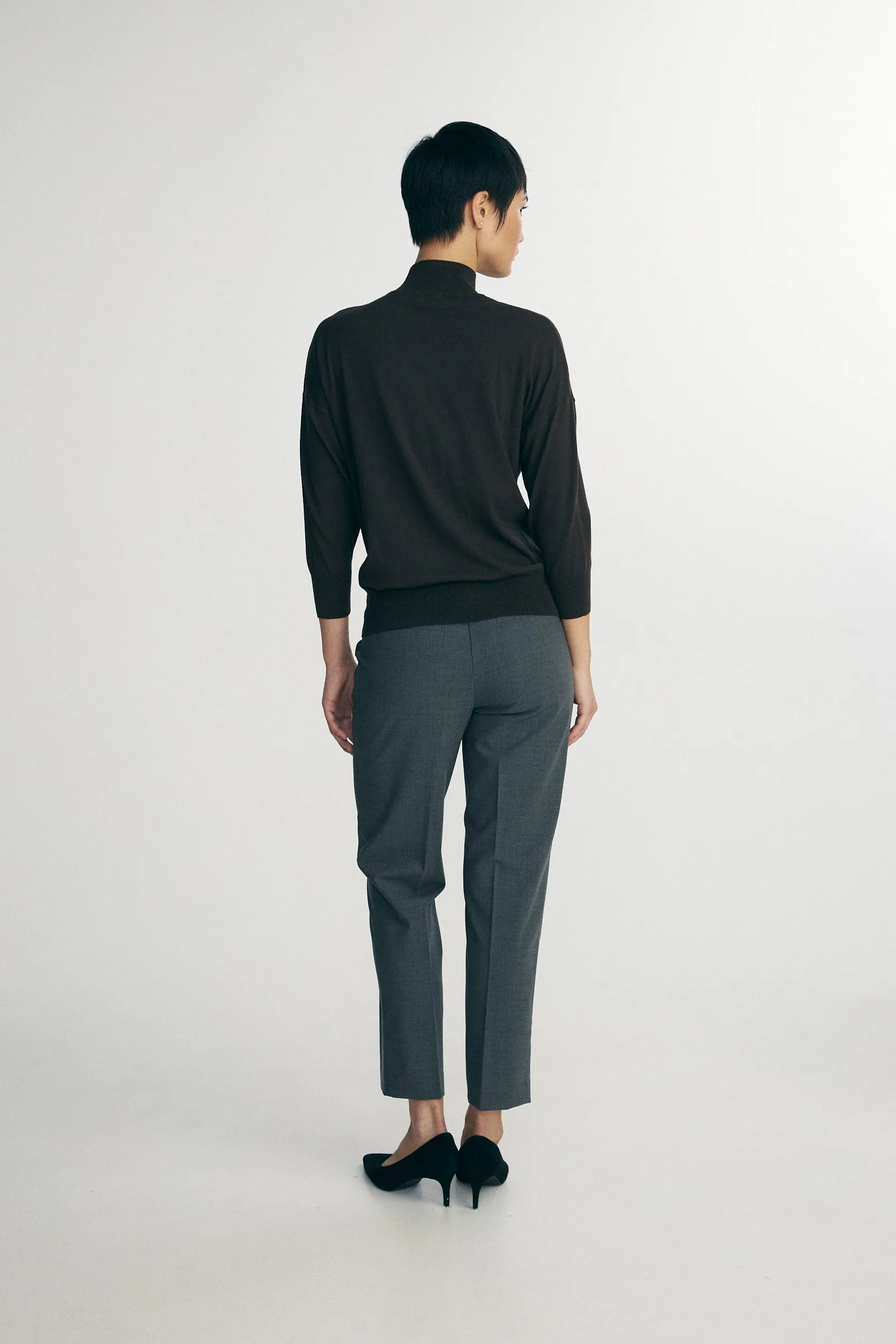 Loose mock neck sweater sold by Tristan Style product image thumbnail 5