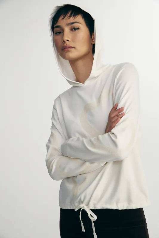 Hooded sweater with sequins sold by Tristan Style