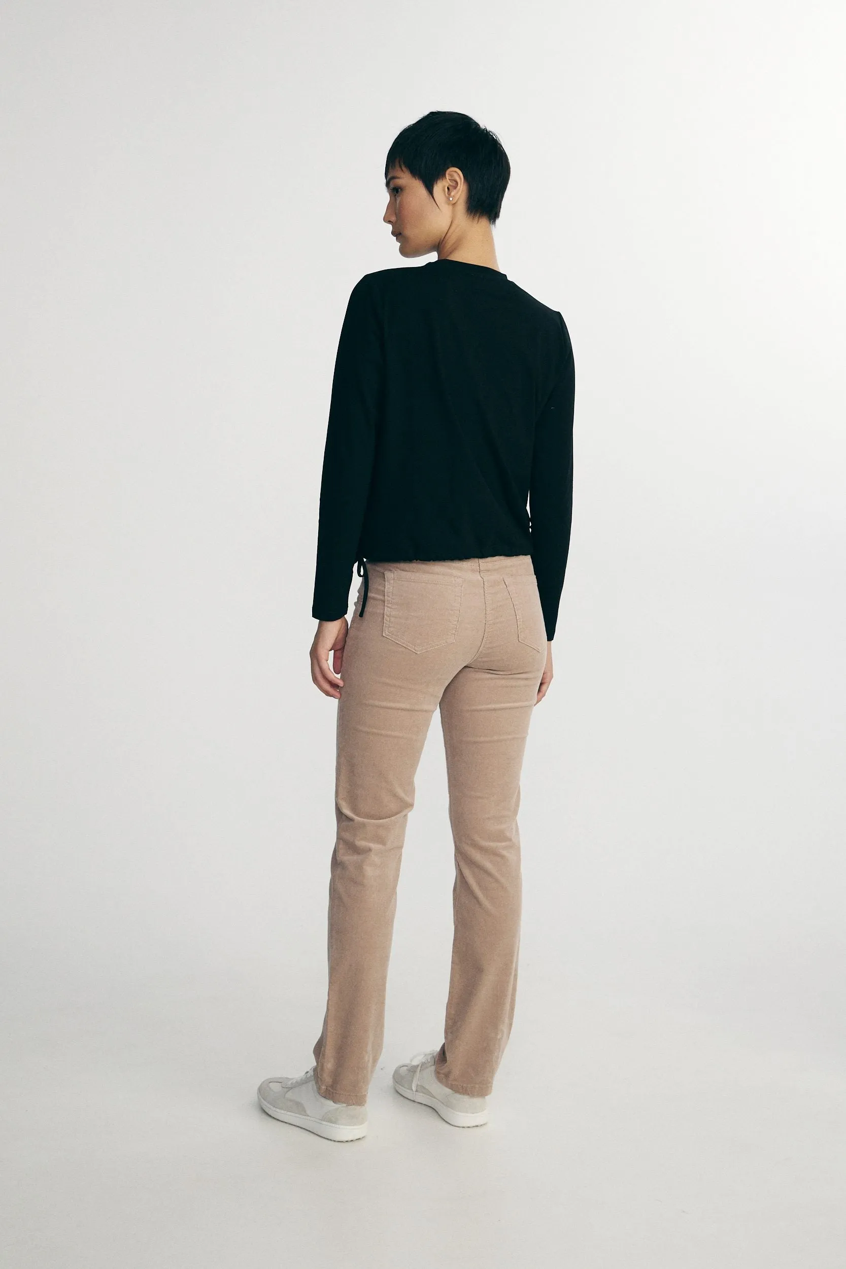 Crew neck top with applied ribbon sold by Tristan Style product image thumbnail 2