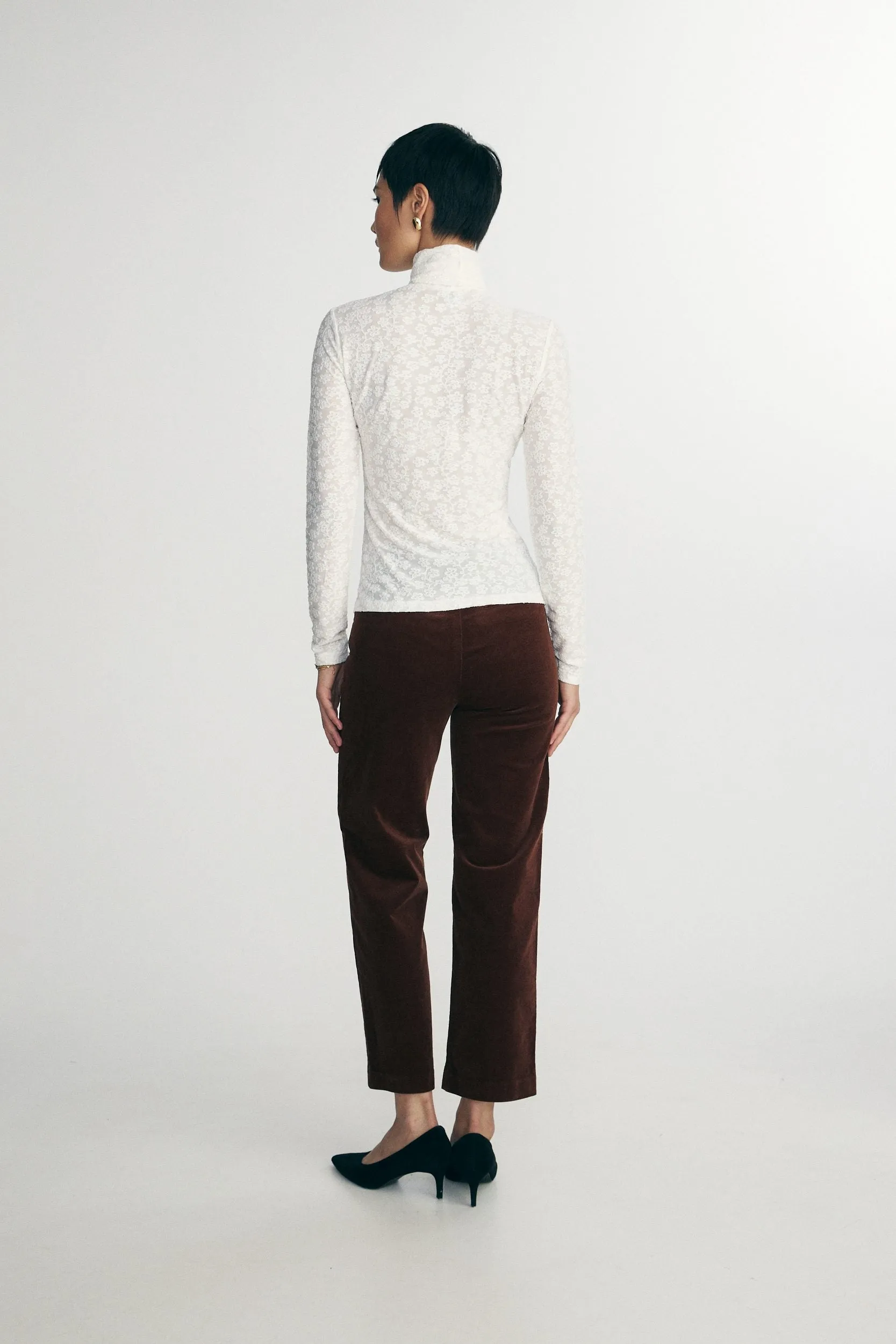 Turtle neck lace top sold by Tristan Style product image thumbnail 2