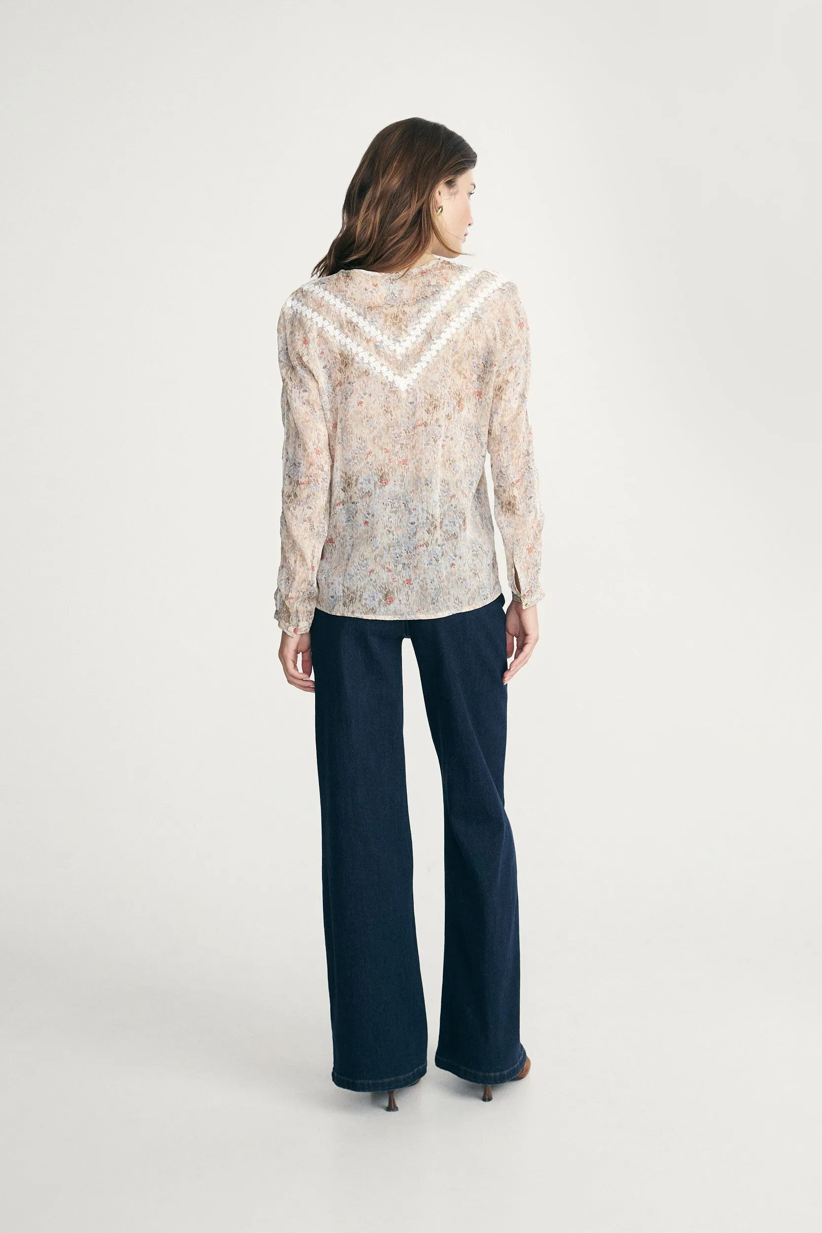 Blouse with lace details sold by Tristan Style product image thumbnail 2