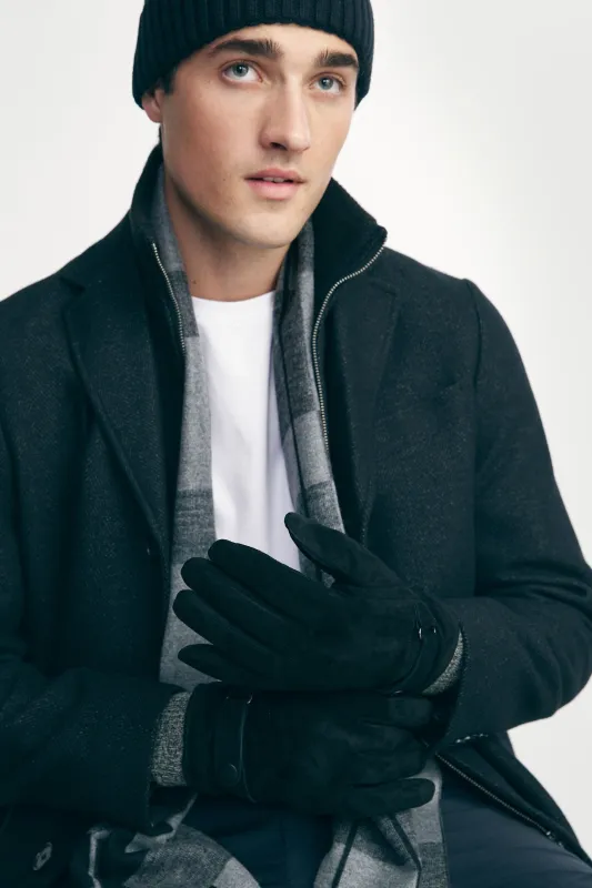 Vegan suede gloves sold by Tristan Style