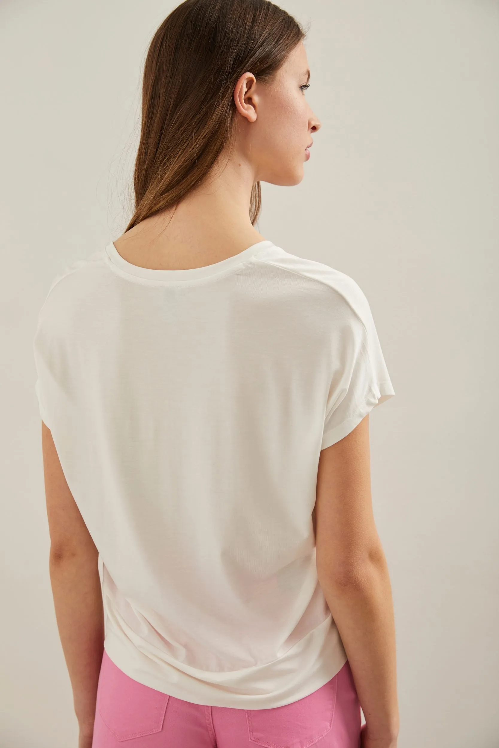 V neck top with twist sold by Tristan Style product image thumbnail 2