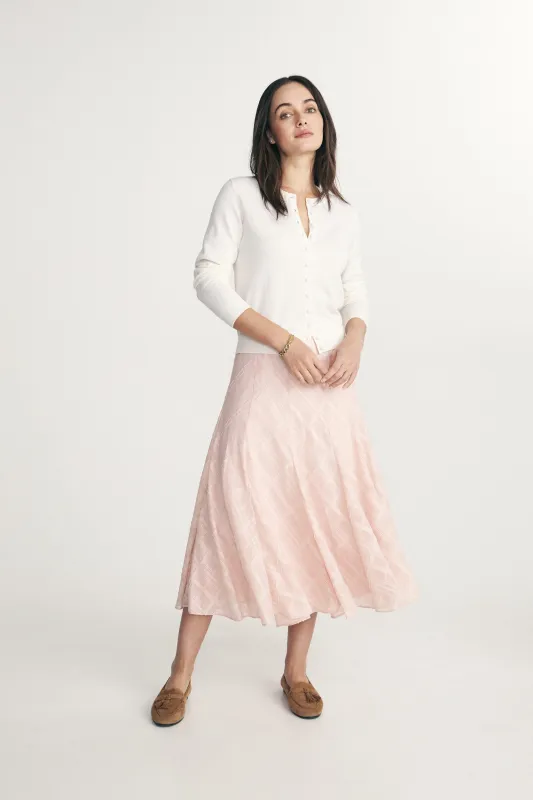 Textured check skirt sold by Tristan Style