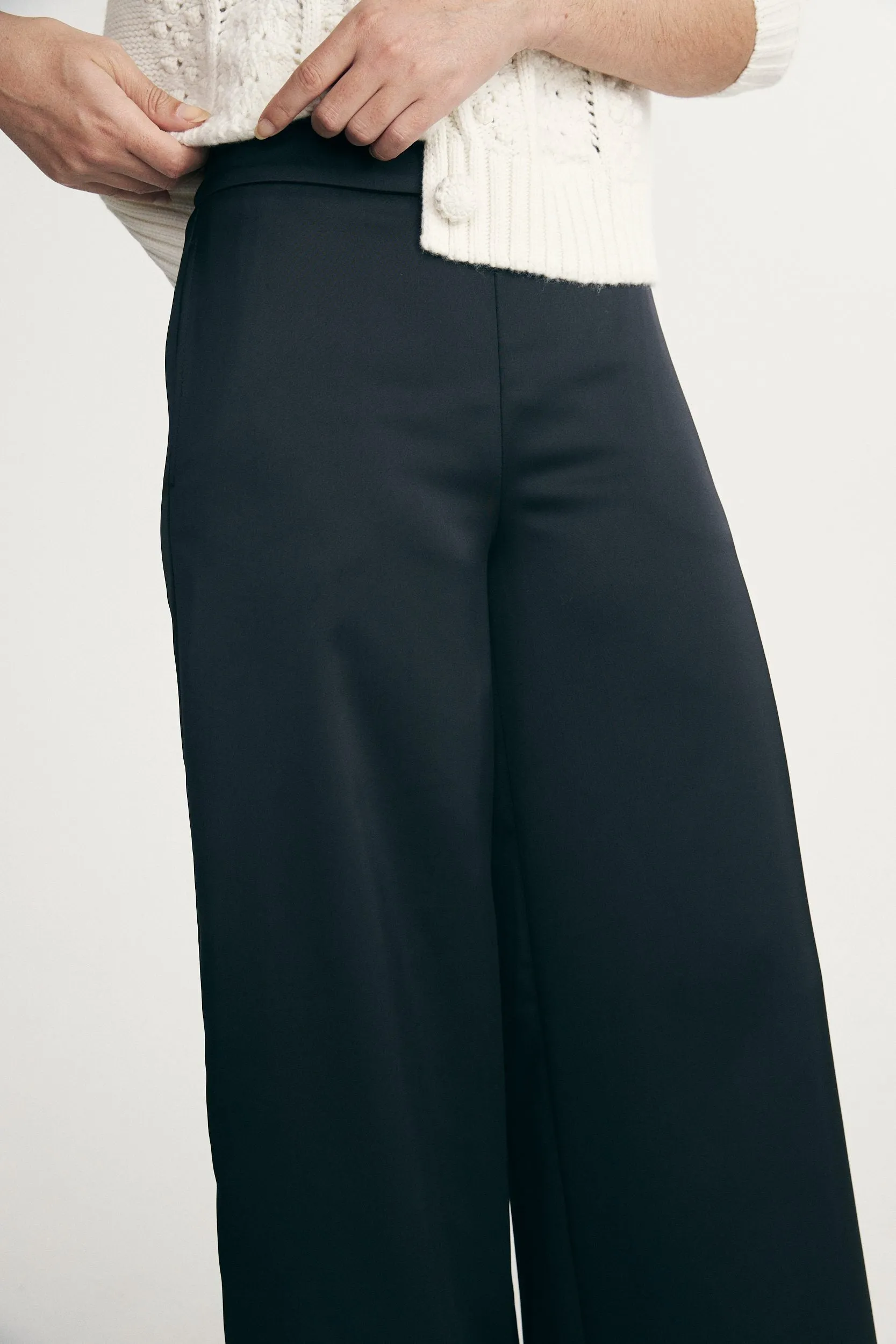 Wide leg satin pants sold by Tristan Style product image thumbnail 5