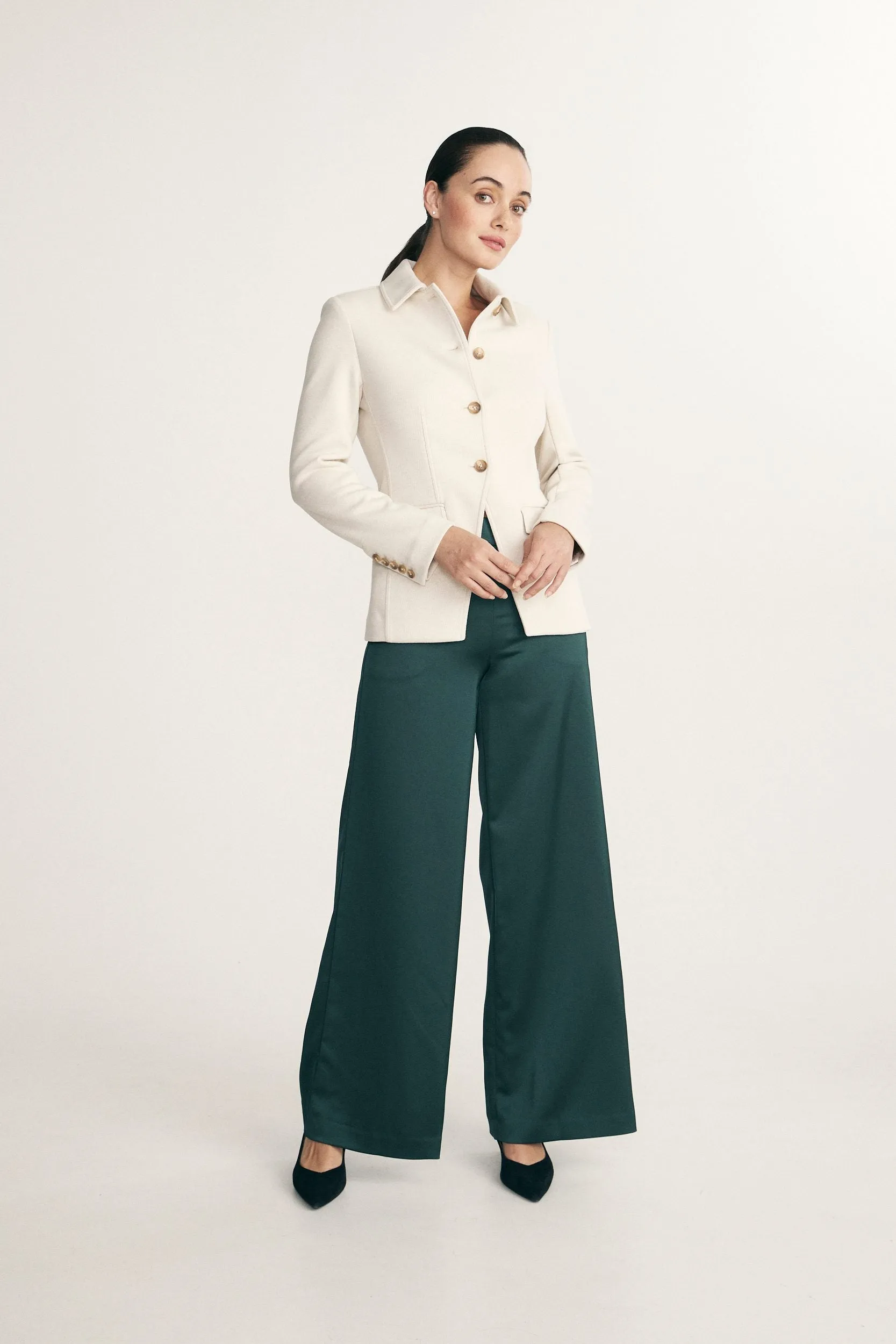 Wide leg satin pants sold by Tristan Style product image thumbnail 3