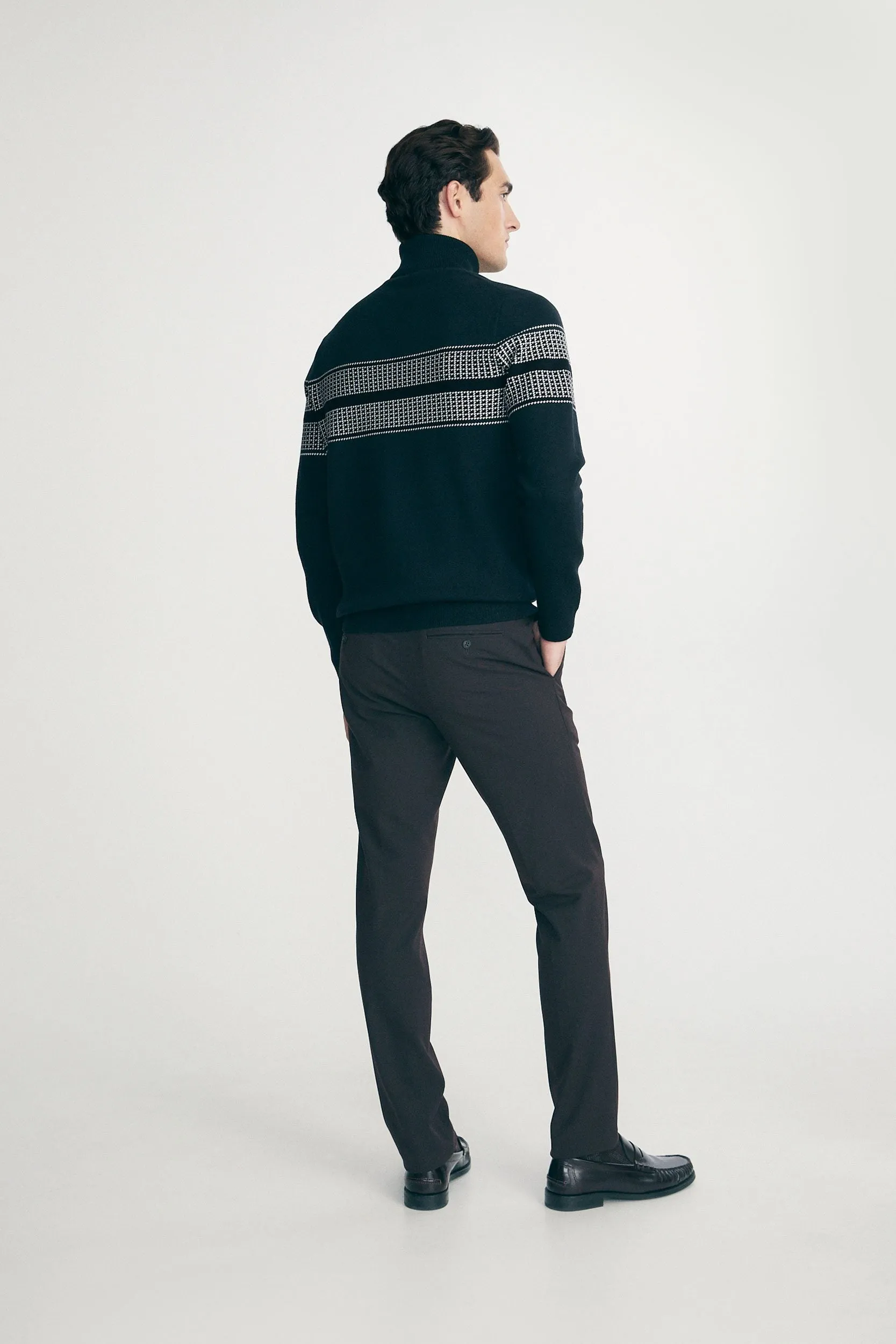 Houndstooth jacquard sweater sold by Tristan Style product image thumbnail 2