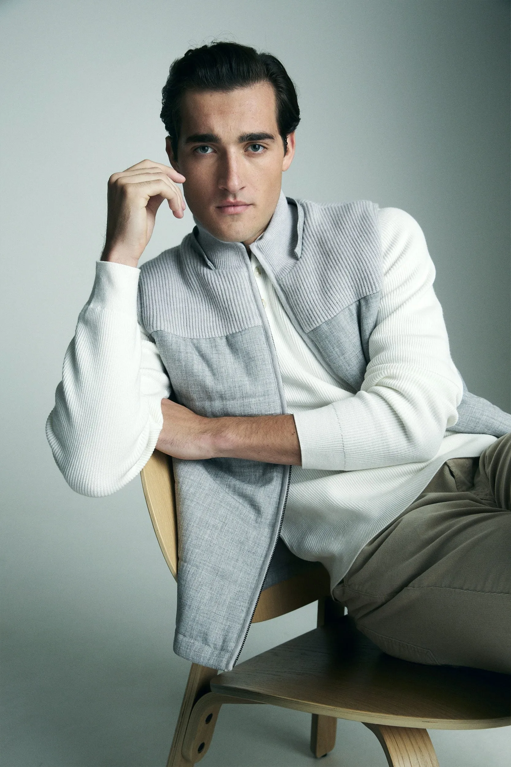 Ribbed knit sweater sold by Tristan Style product image thumbnail 4