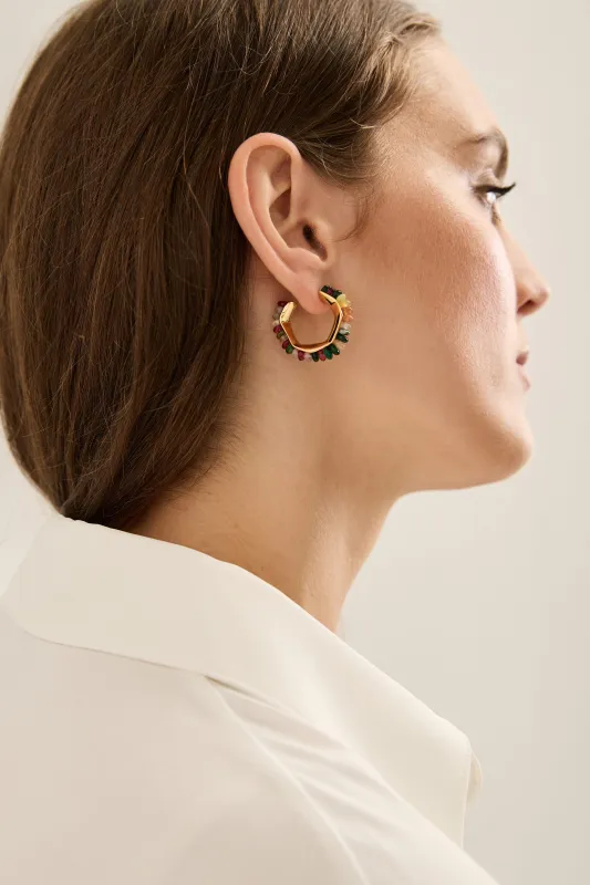 Natural stones hoops sold by Tristan Style