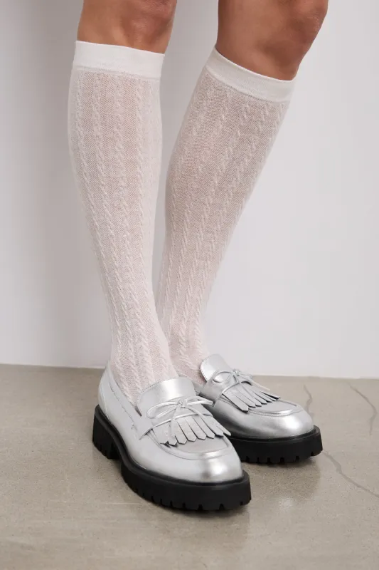 Fancy knee socks sold by Tristan Style
