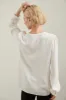 Front & back blouse with puffy sleeves sold by Tristan Style
