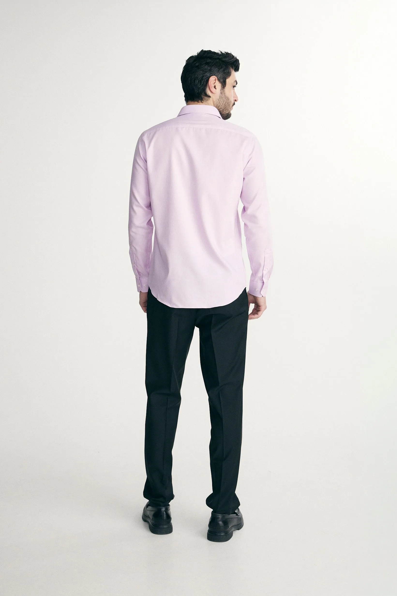 Non-iron fitted textured shirt sold by Tristan Style product image thumbnail 2