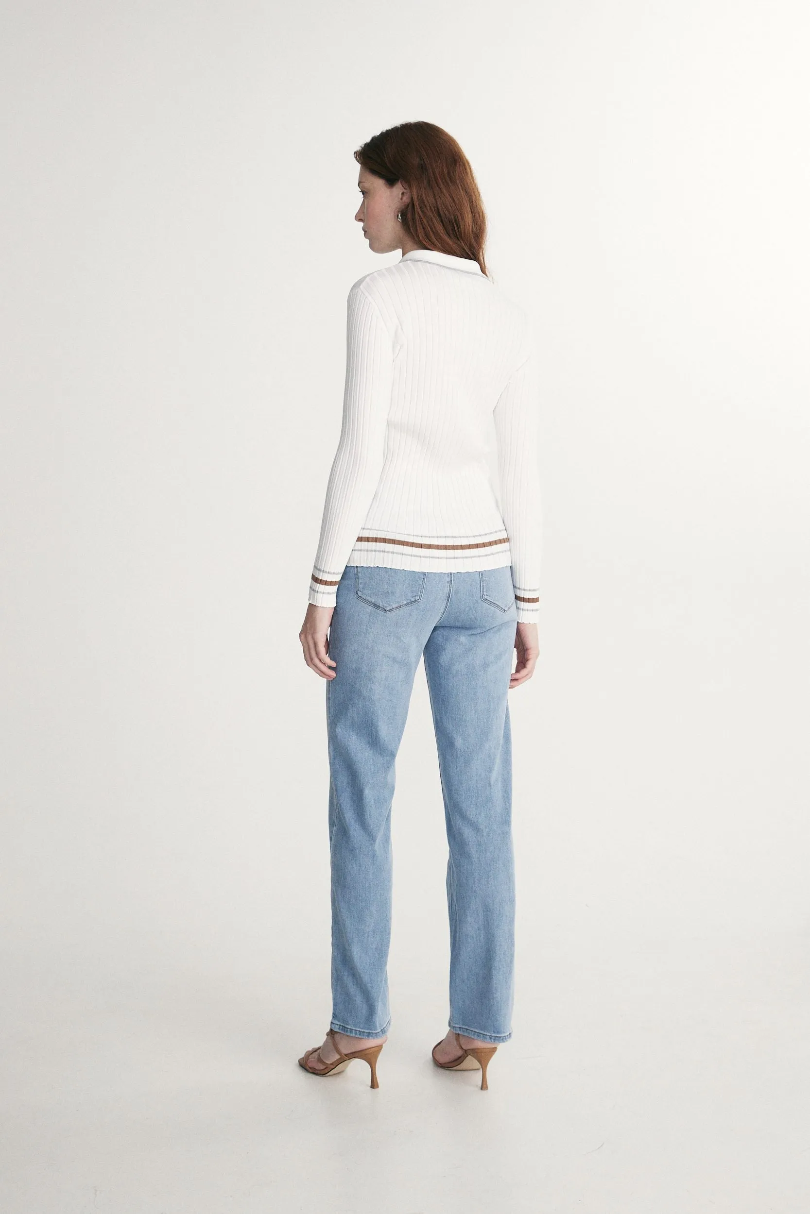 Rib polo sweater sold by Tristan Style product image thumbnail 2