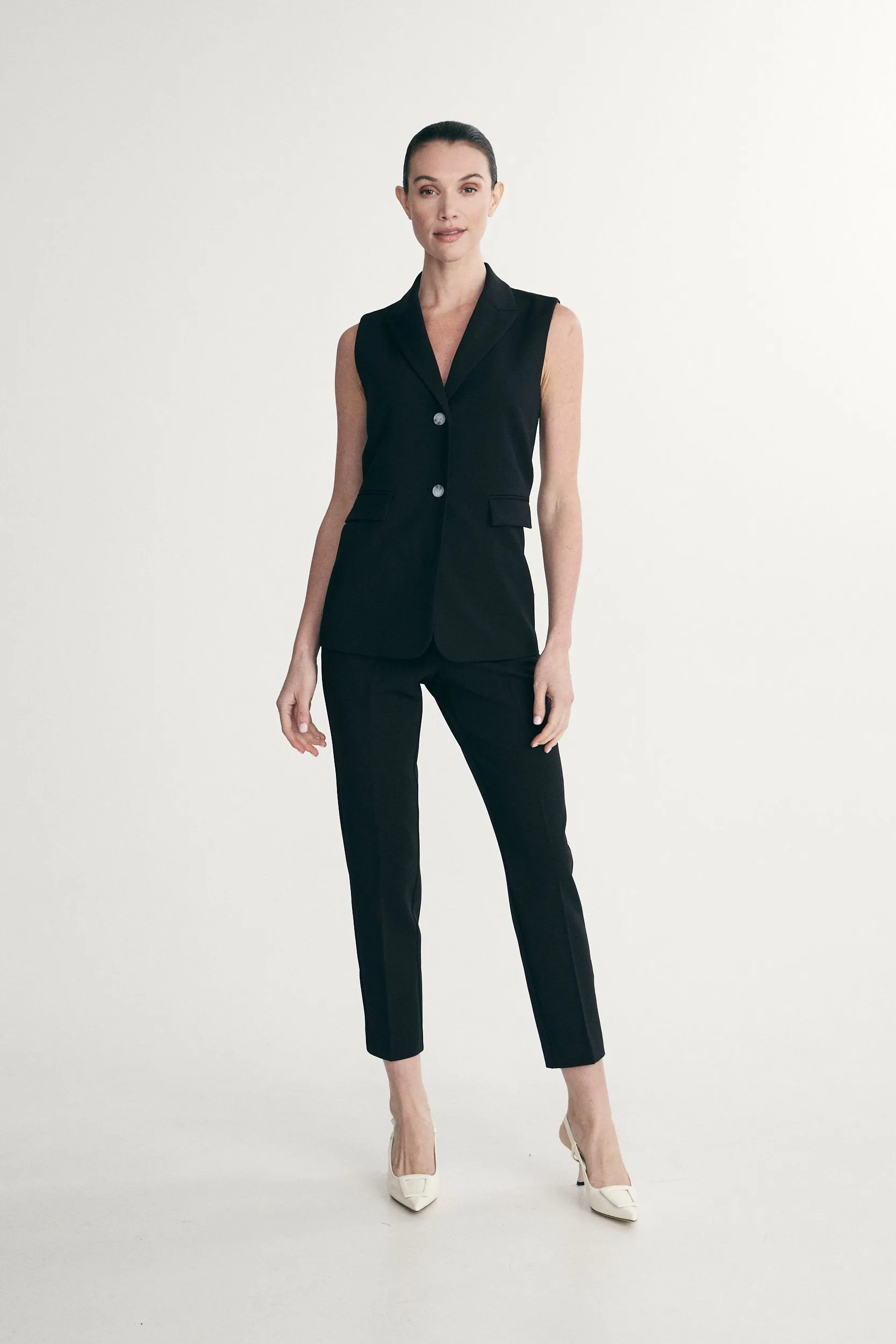 Sleeveless vest sold by Tristan Style product image thumbnail 3