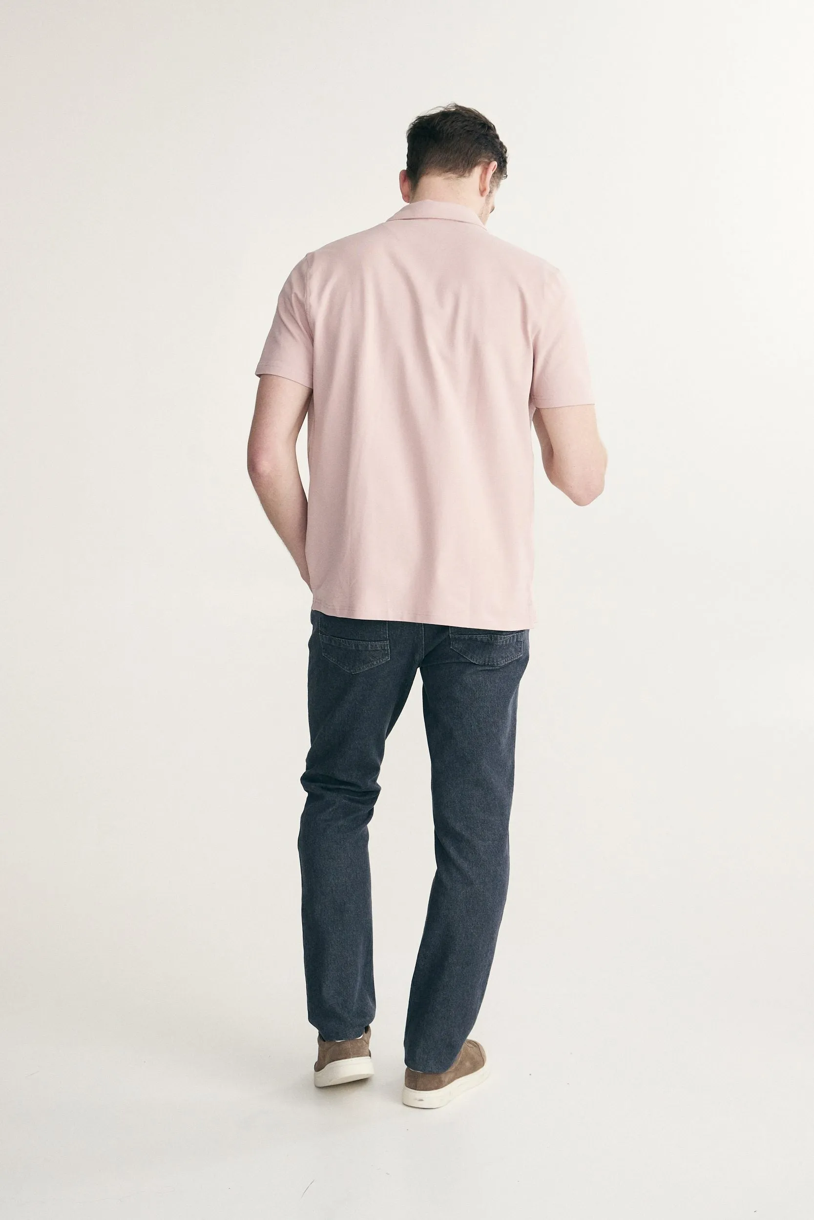 Short sleeves pique shirt sold by Tristan Style product image thumbnail 3