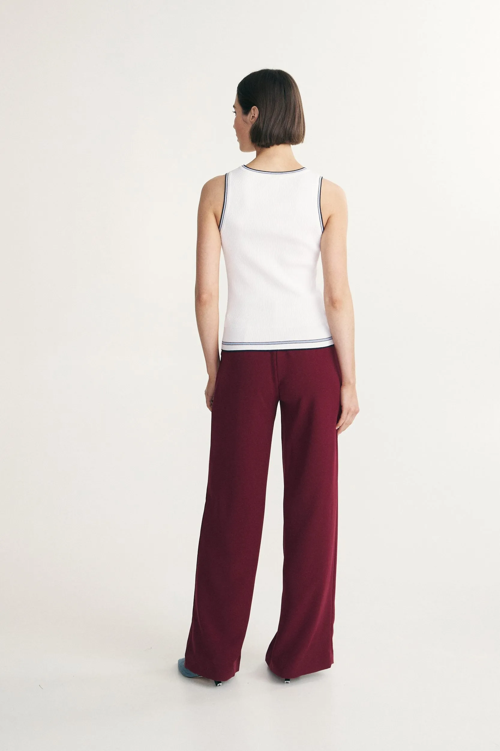 Racer back rib sweater sold by Tristan Style product image thumbnail 2