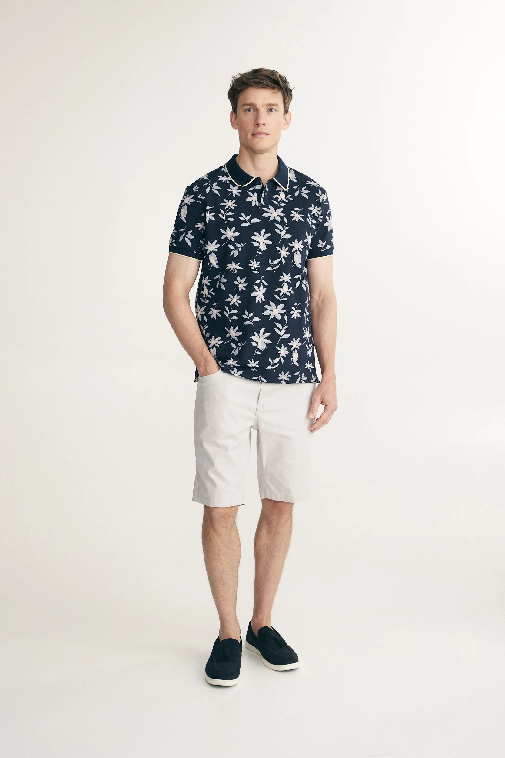 Polo with detail at collar sold by Tristan Style product image thumbnail 3