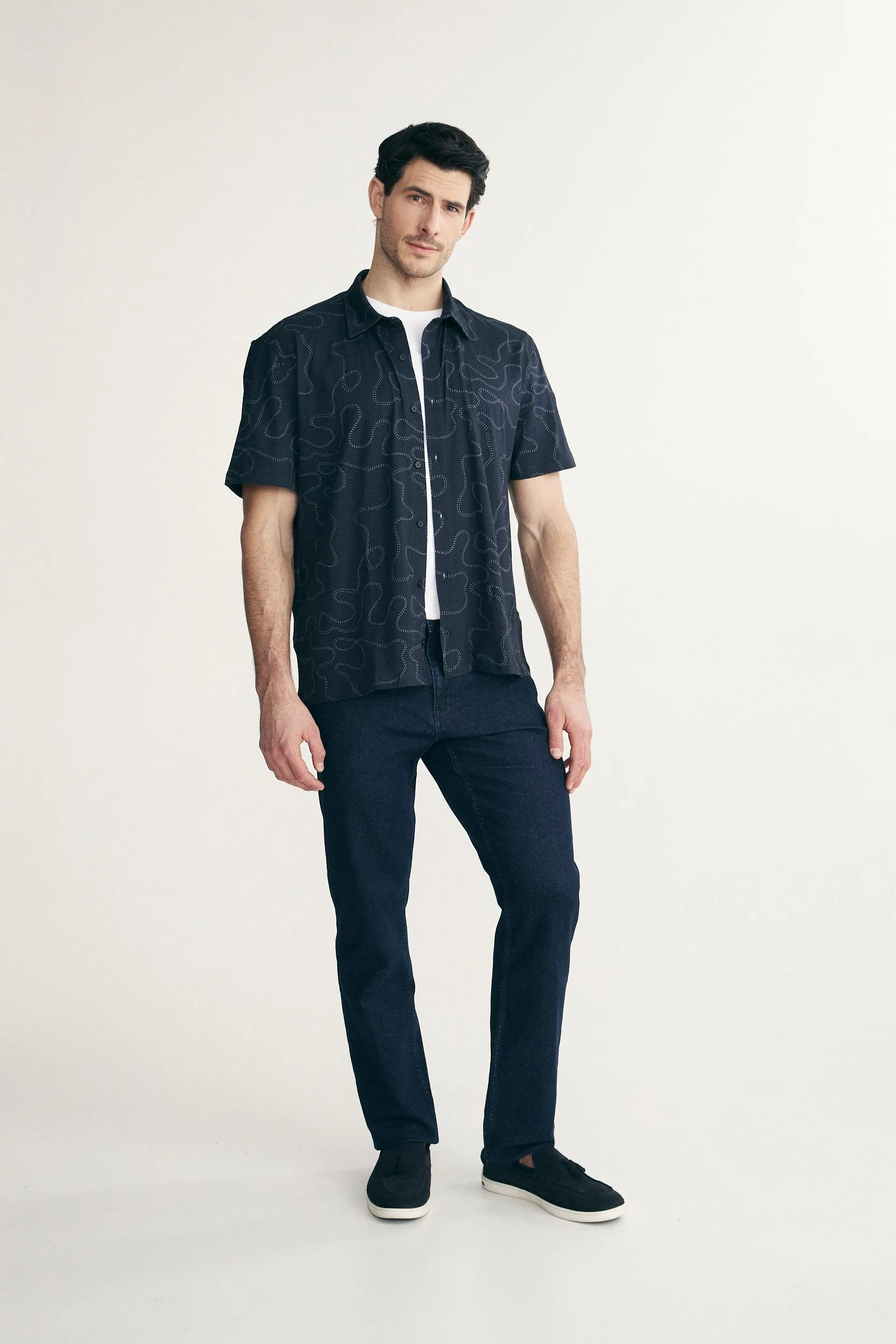 Printed jersey shirt sold by Tristan Style product image thumbnail 3