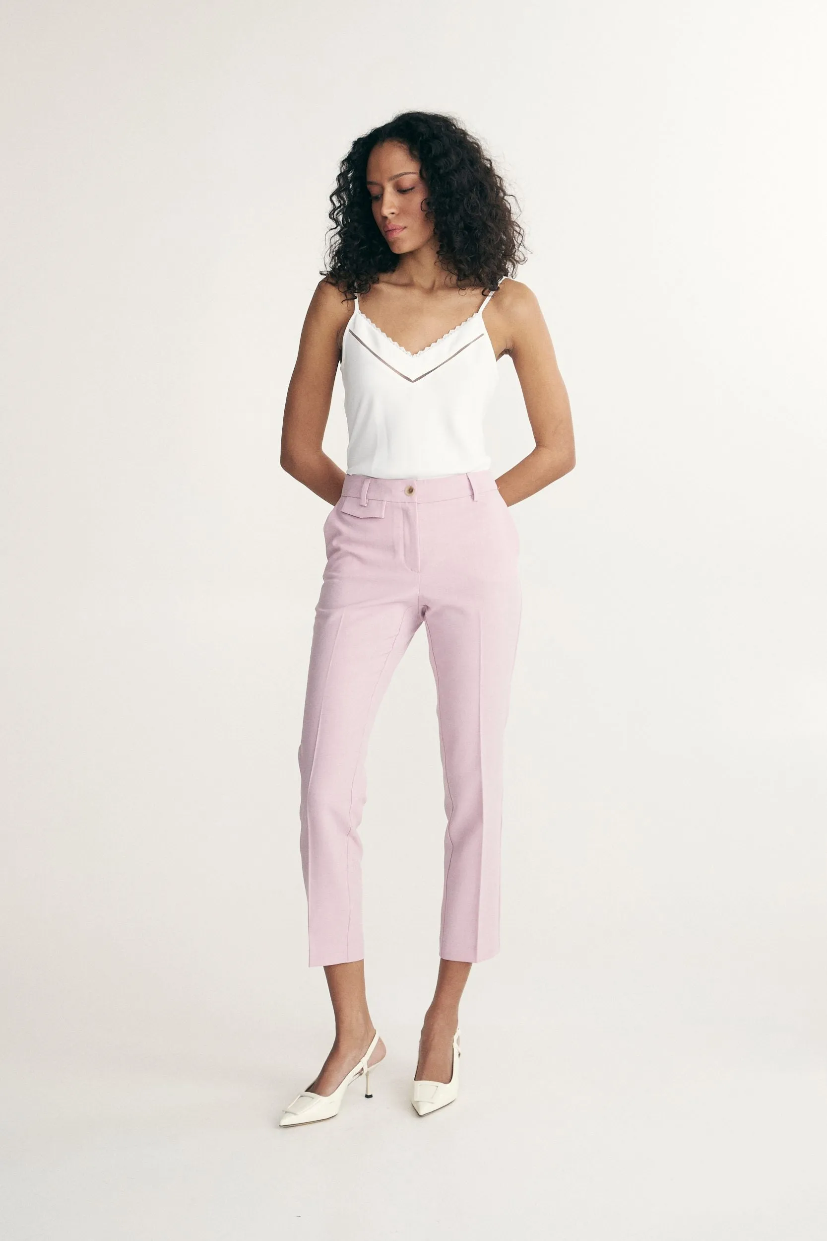 Straight cropped pant sold by Tristan Style