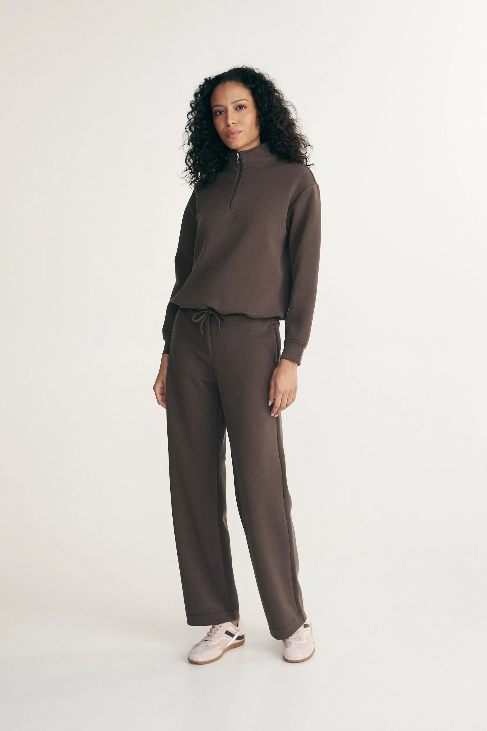 Half zip ponte top sold by Tristan Style product image thumbnail 3