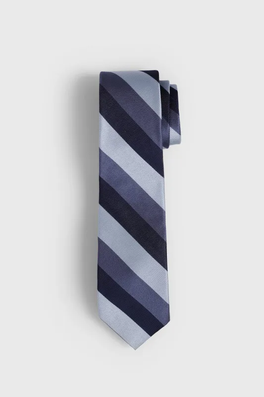Striped jacquard tie made by Tristan Style