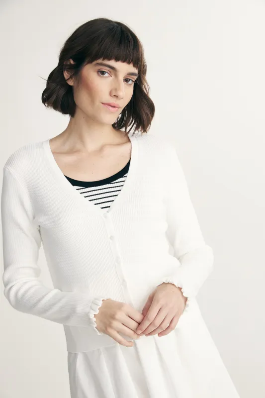 Cardigan with wrist detail made by Tristan Style