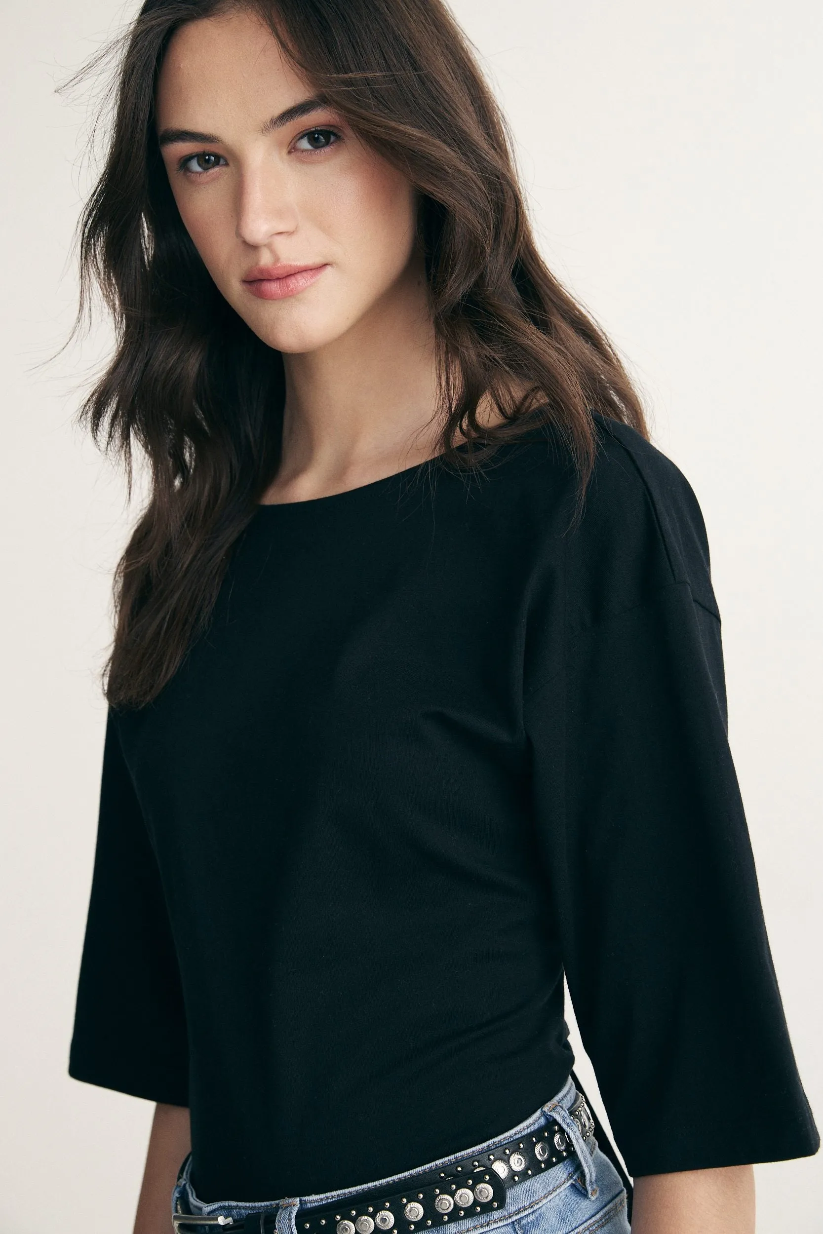 Open back t-shirt sold by Tristan Style product image thumbnail 4