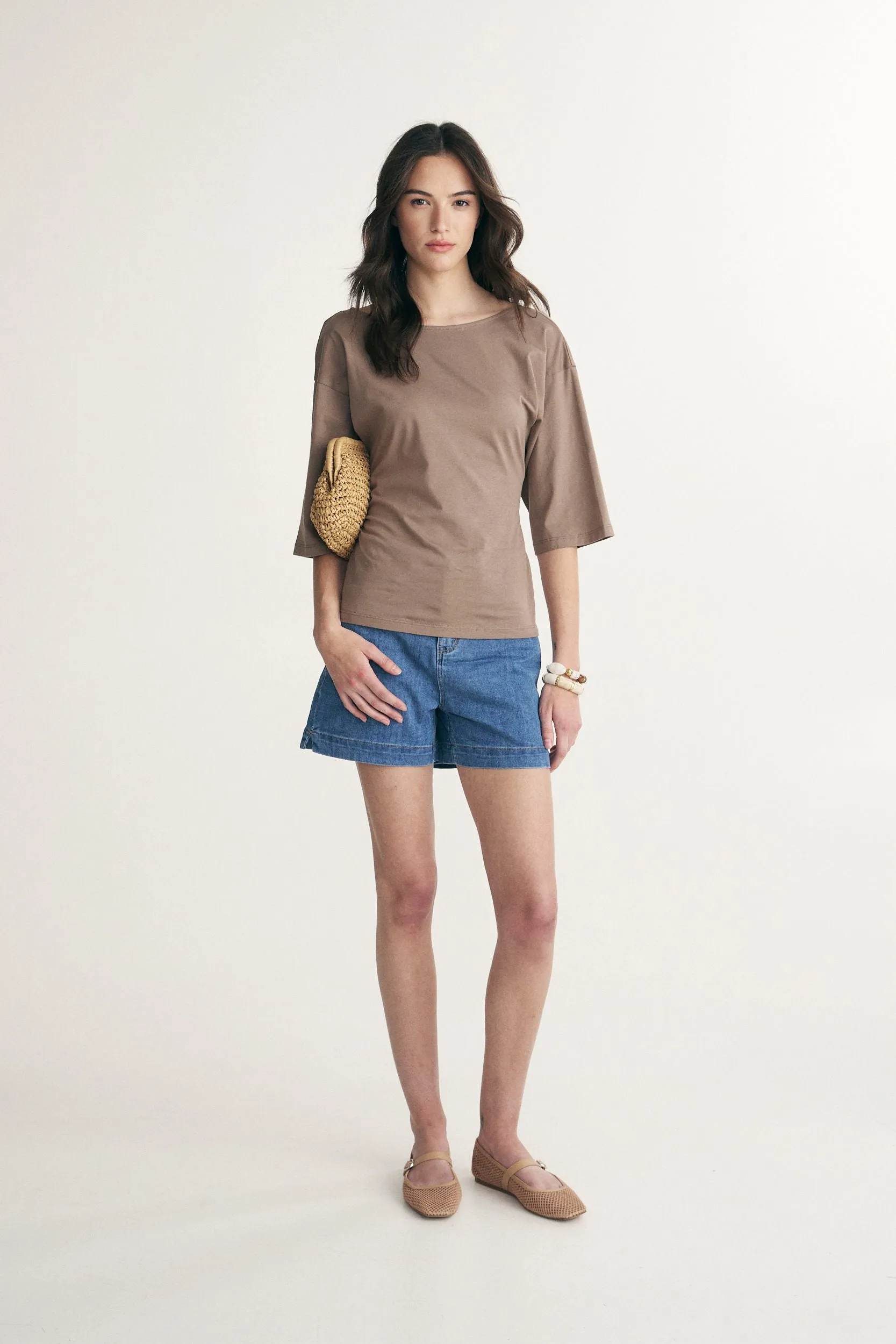 Open back t-shirt sold by Tristan Style product image thumbnail 3
