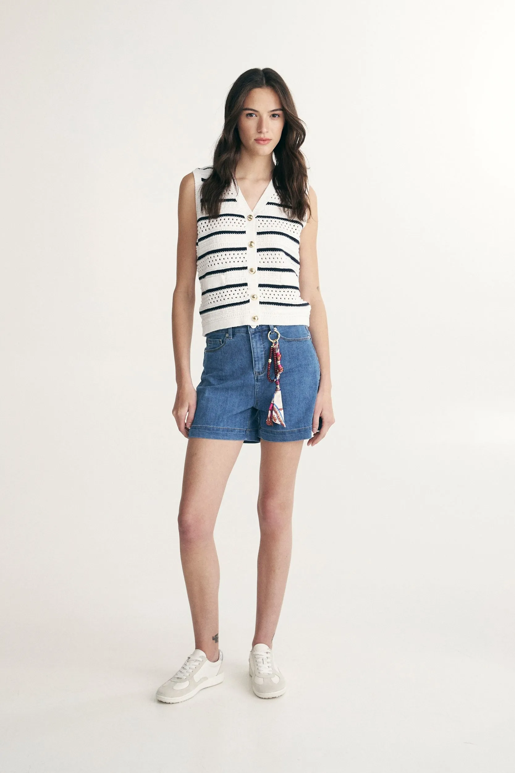 Buttoned sweater vest sold by Tristan Style product image thumbnail 3