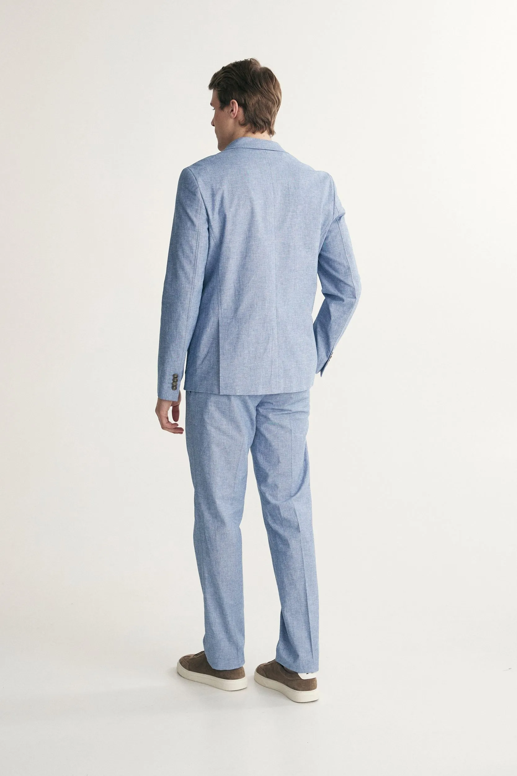 Fitted linen jacket sold by Tristan Style product image thumbnail 5