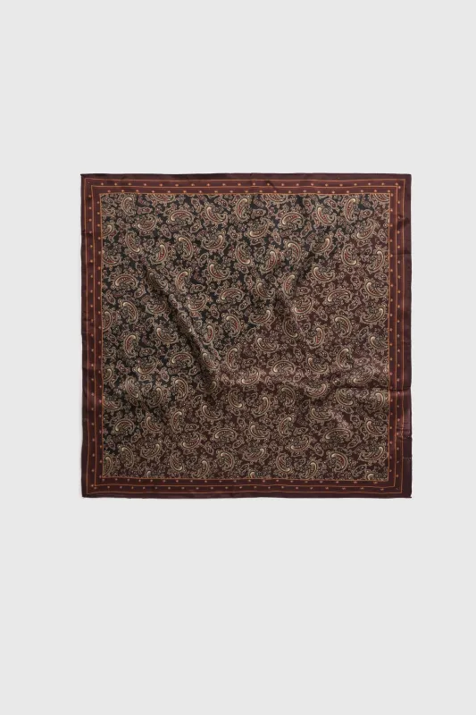 Paisley print silk scarf made by Tristan Style