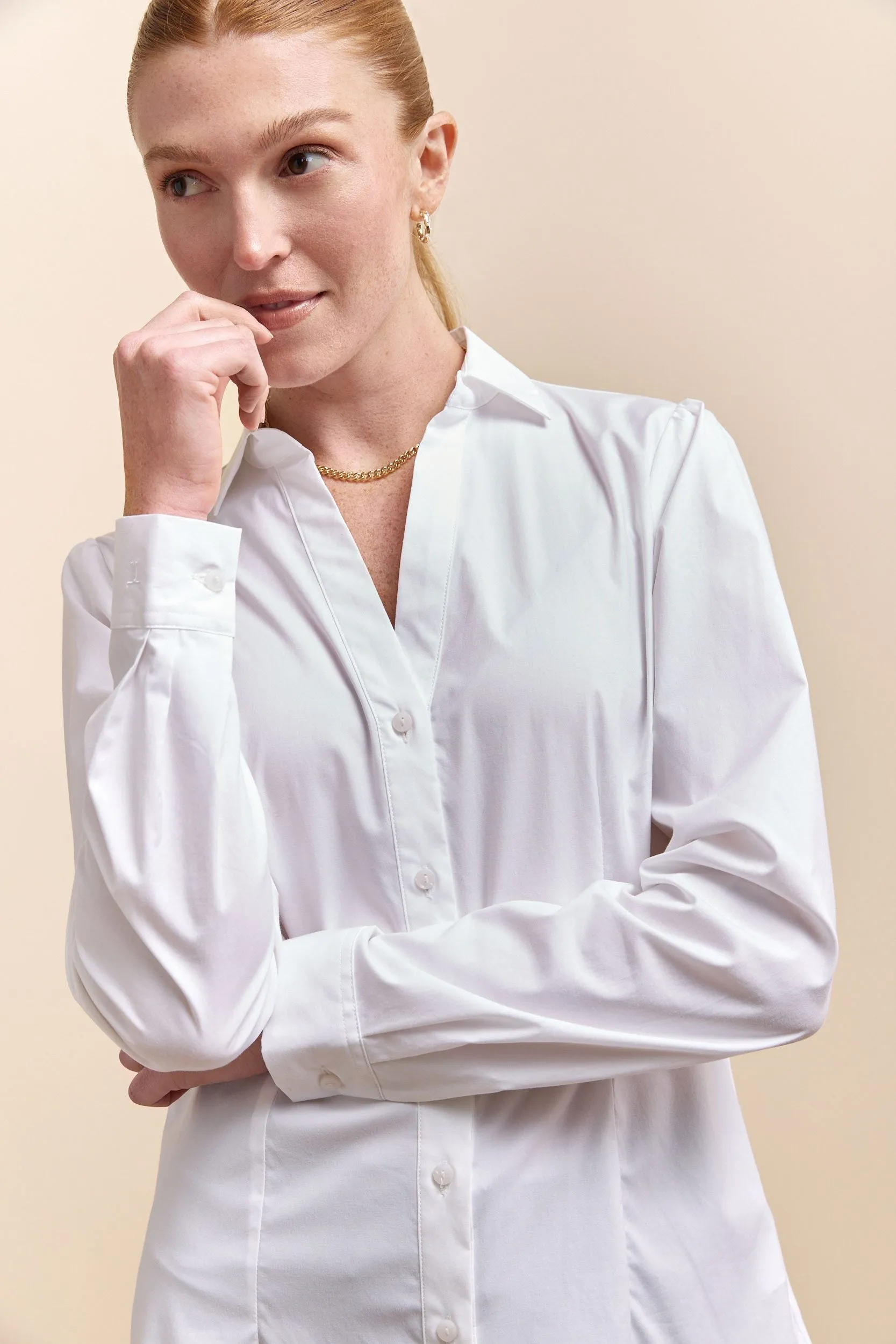 Poplin & jersey shirt sold by Tristan Style product image thumbnail 3