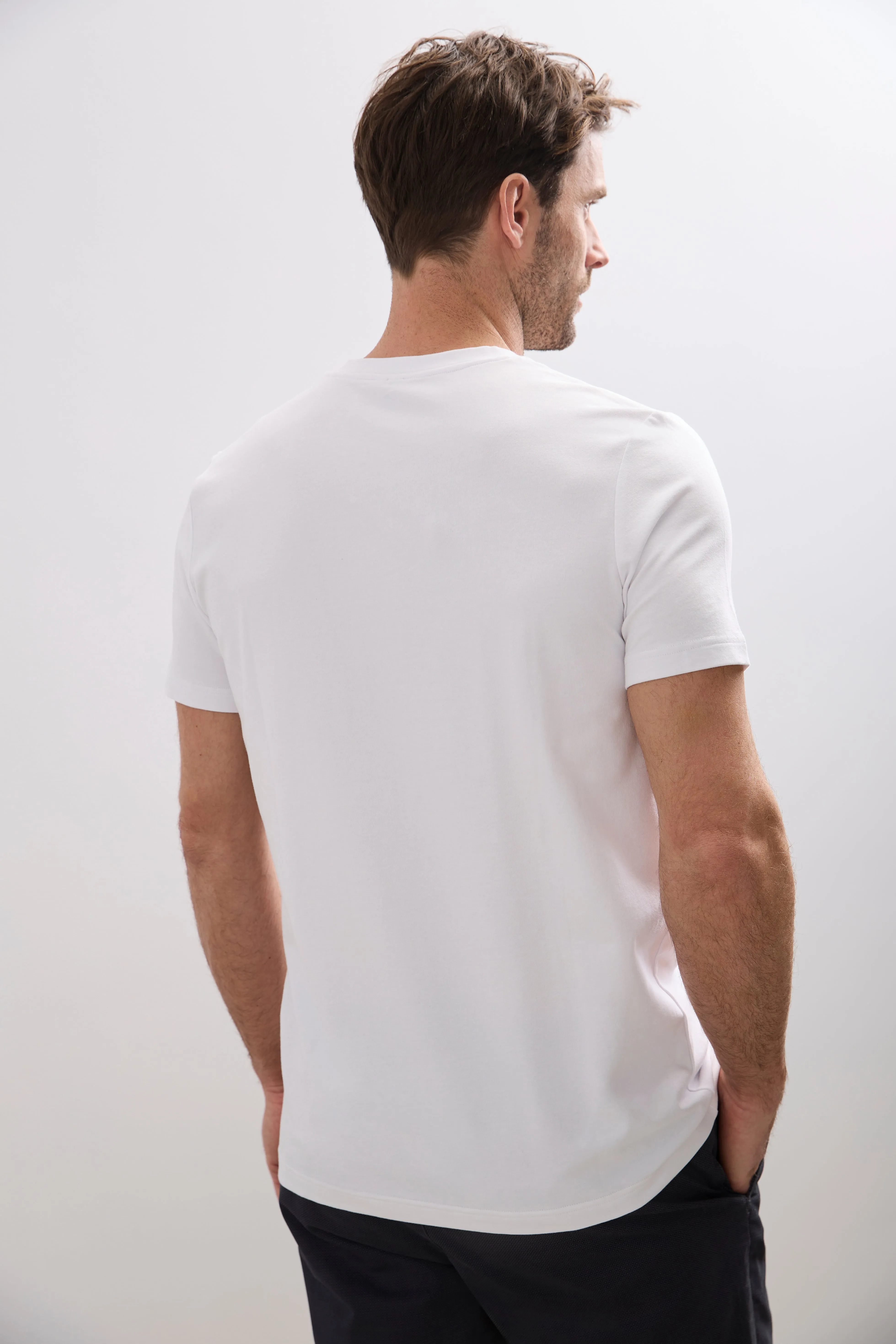 Basic crew neck T-shirt sold by Tristan Style product image thumbnail 4