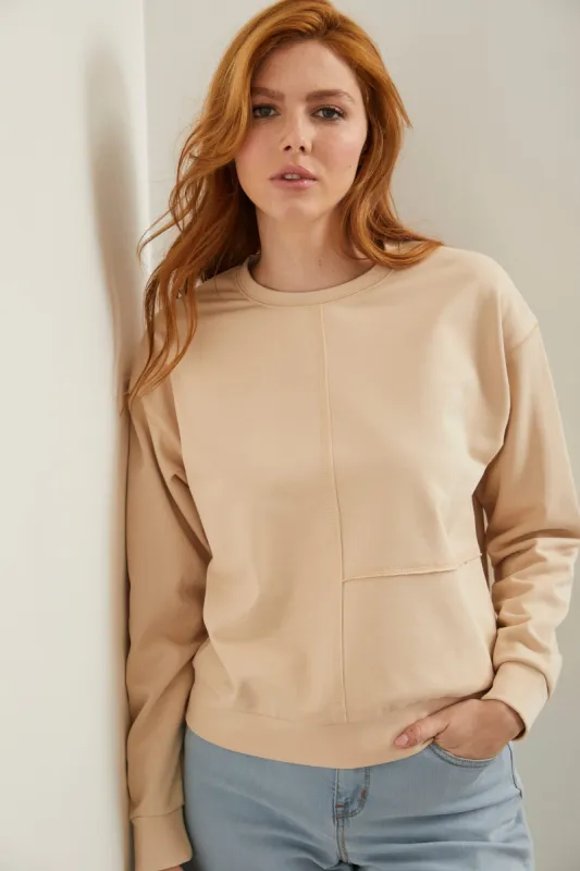 Oversized crew neck sweater sold by Tristan Style