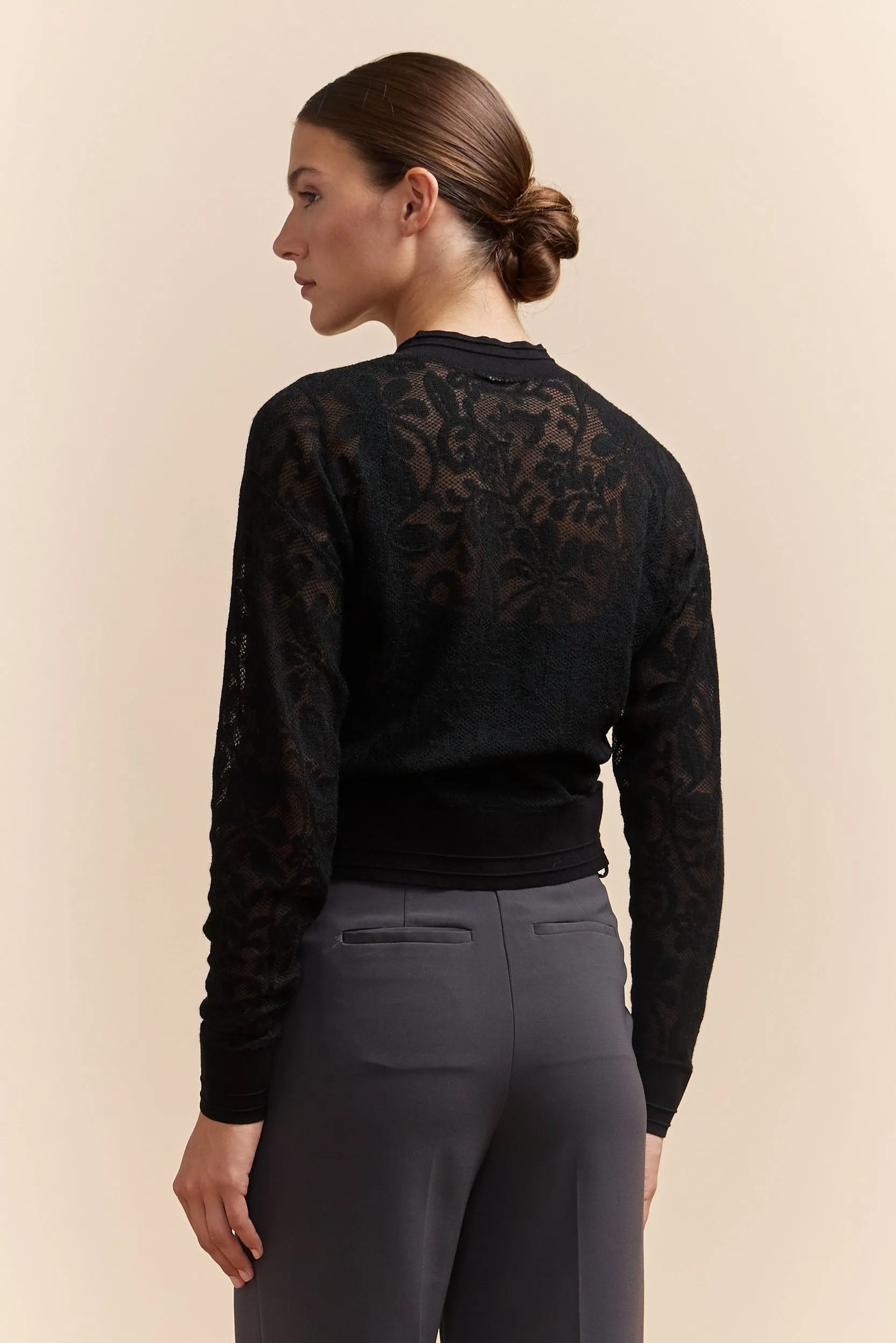 Lace effect cardigan sold by Tristan Style product image thumbnail 2