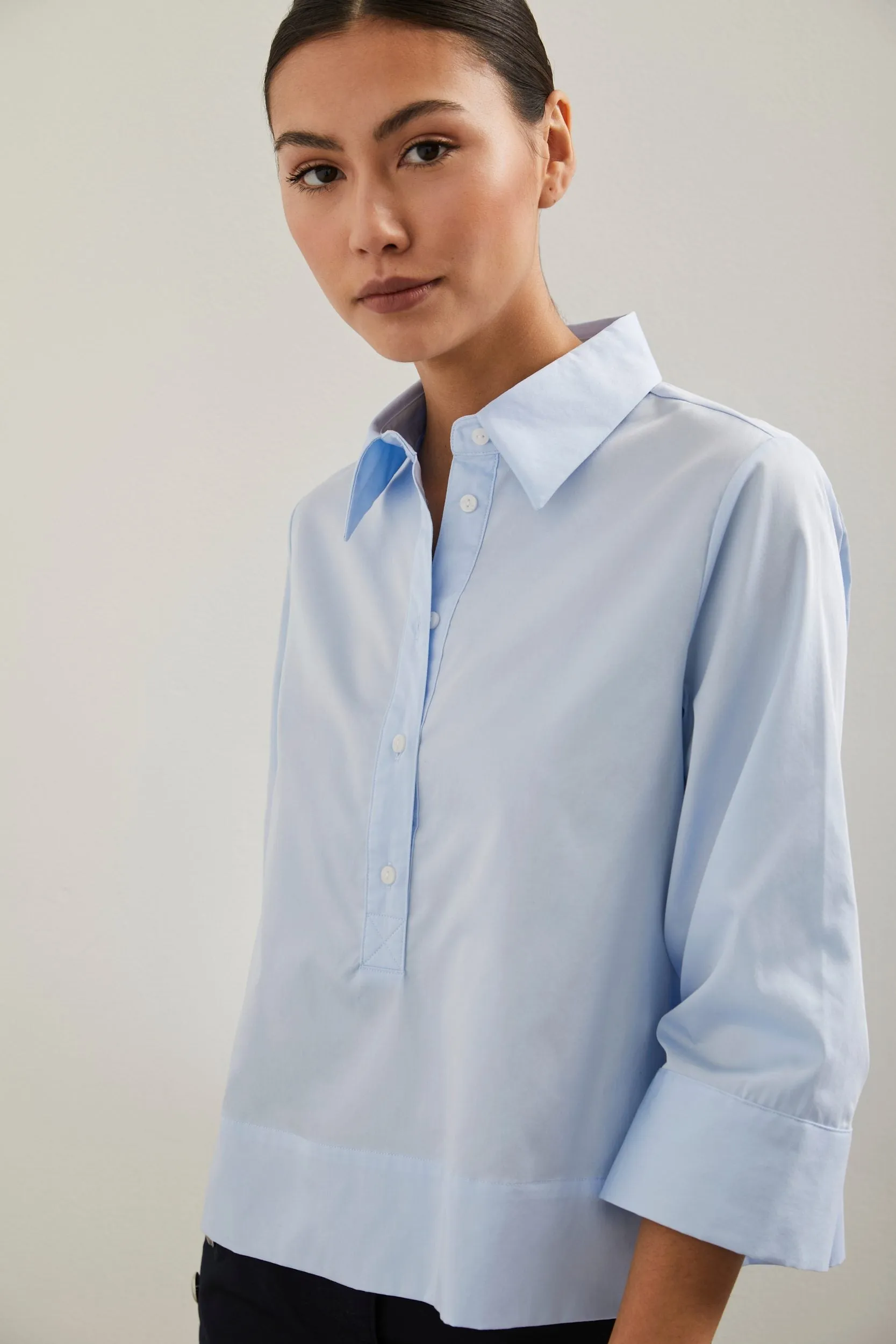 Poplin blouse sold by Tristan Style