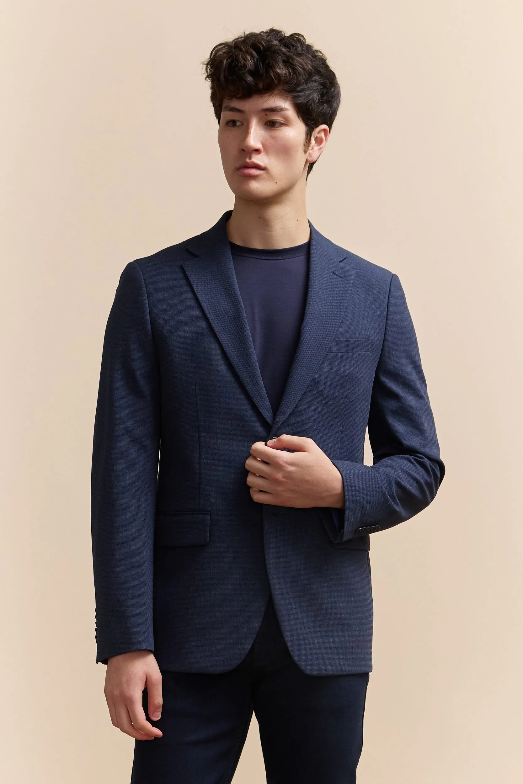 Textured Fitted blazer sold by Tristan Style product image thumbnail 4