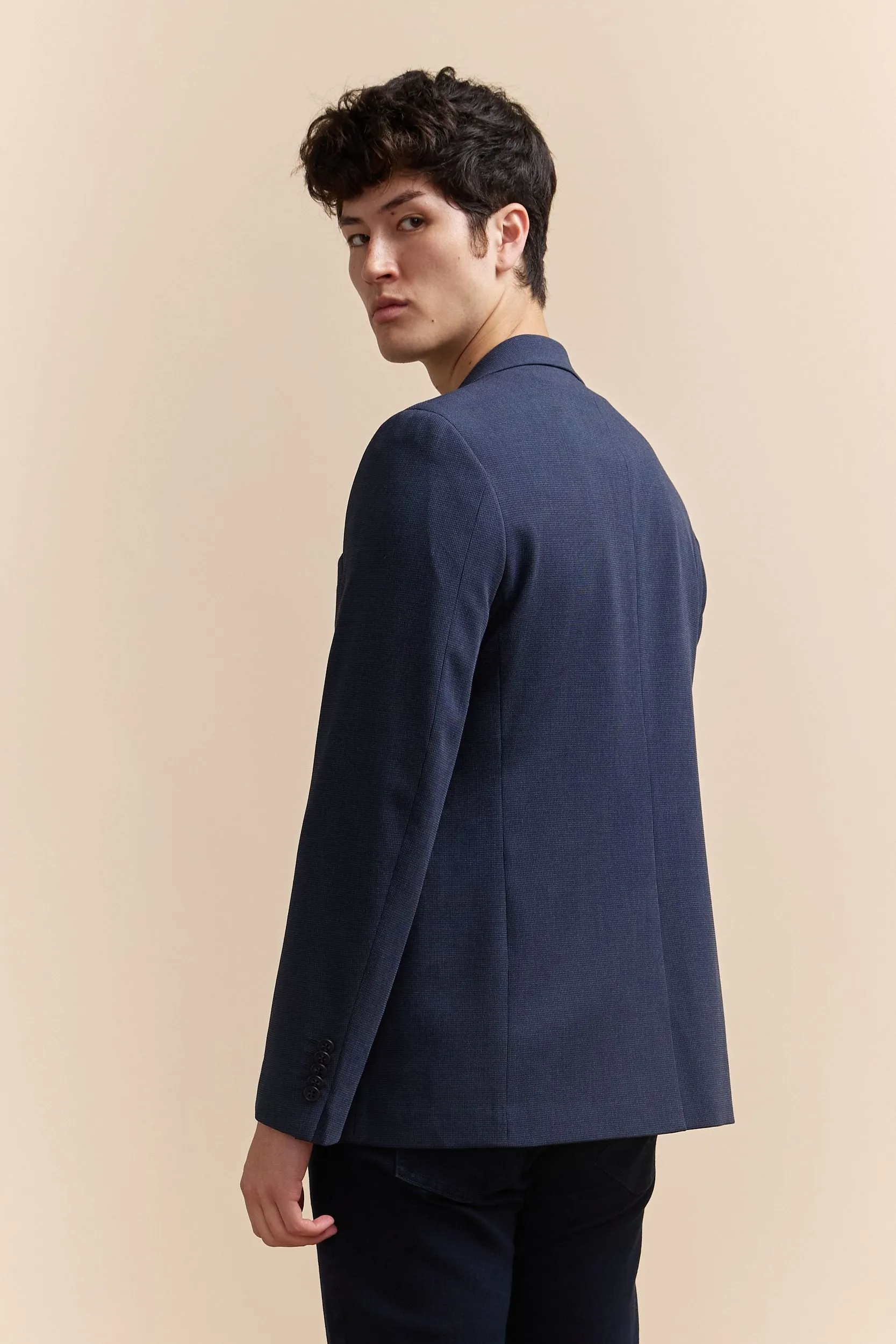 Textured Fitted blazer sold by Tristan Style product image thumbnail 5