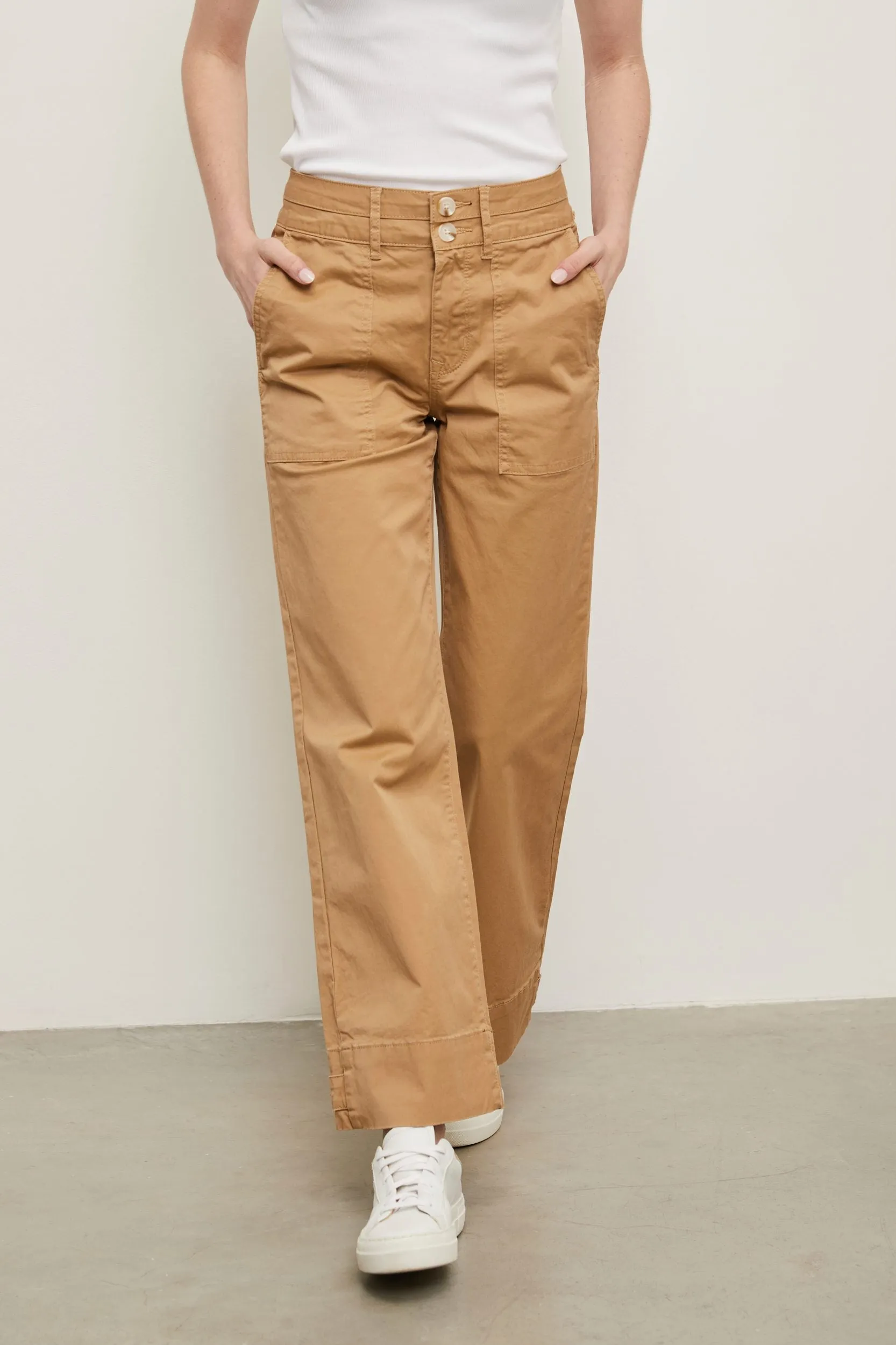 High waist pant with adjustable hem sold by Tristan Style product image thumbnail 2